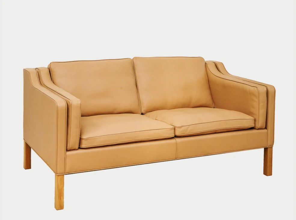 FREDERICIA BORGE MOGENSEN 2212 TWO SEATER SOFA W62.2" x D31.9" x H31.5" x SH16.9" - Image 2