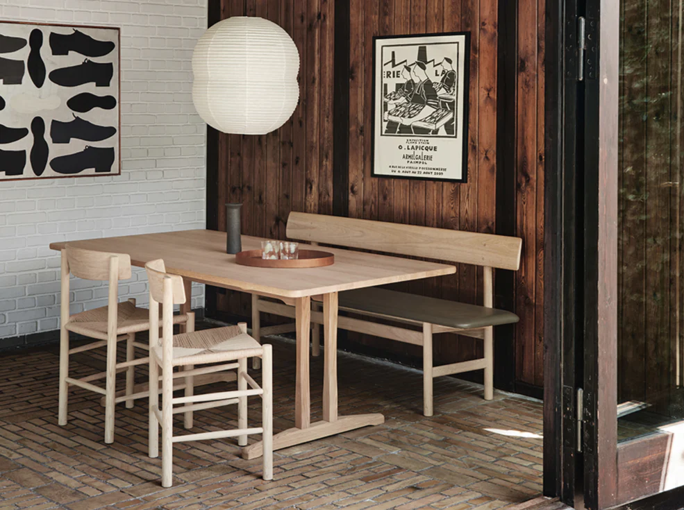 FREDERICIA BORGE MOGENSEN 3171 BENCH W67" x D19" x H30" x SH18" - Image 4