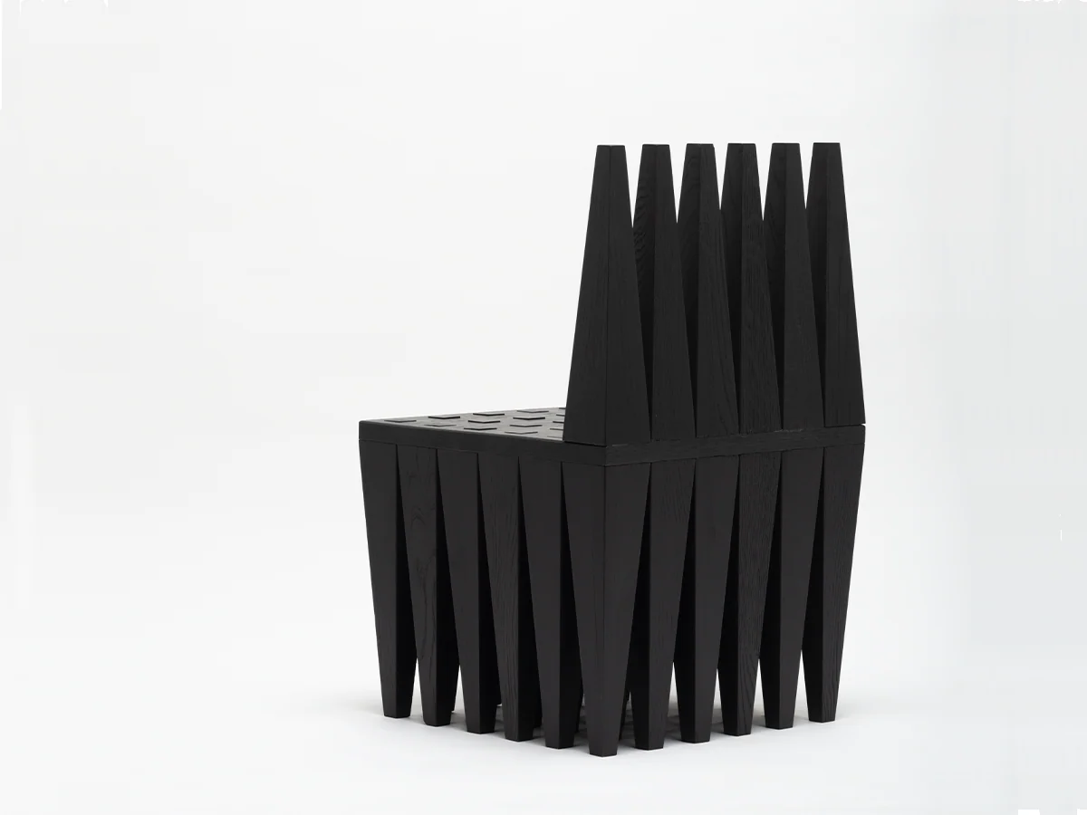 AGNES STUDIO 14 OBSIDIANA CHAIR L19" x W19" x H32" - Image 3