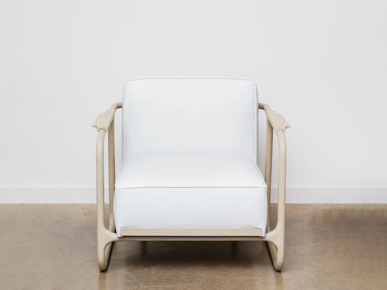 MANDY GRAHAM ALFRED CHAIR WHITE OAK H31” x W33.5” x D38” x SH17" - Image 2