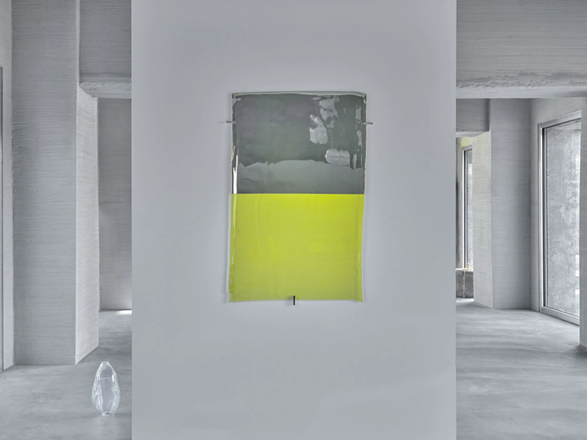 ANALOG BIRGITTA HOMBURGER INITÏ MIRROR / HORIZON YELLOW W26" x H36" - Image 2