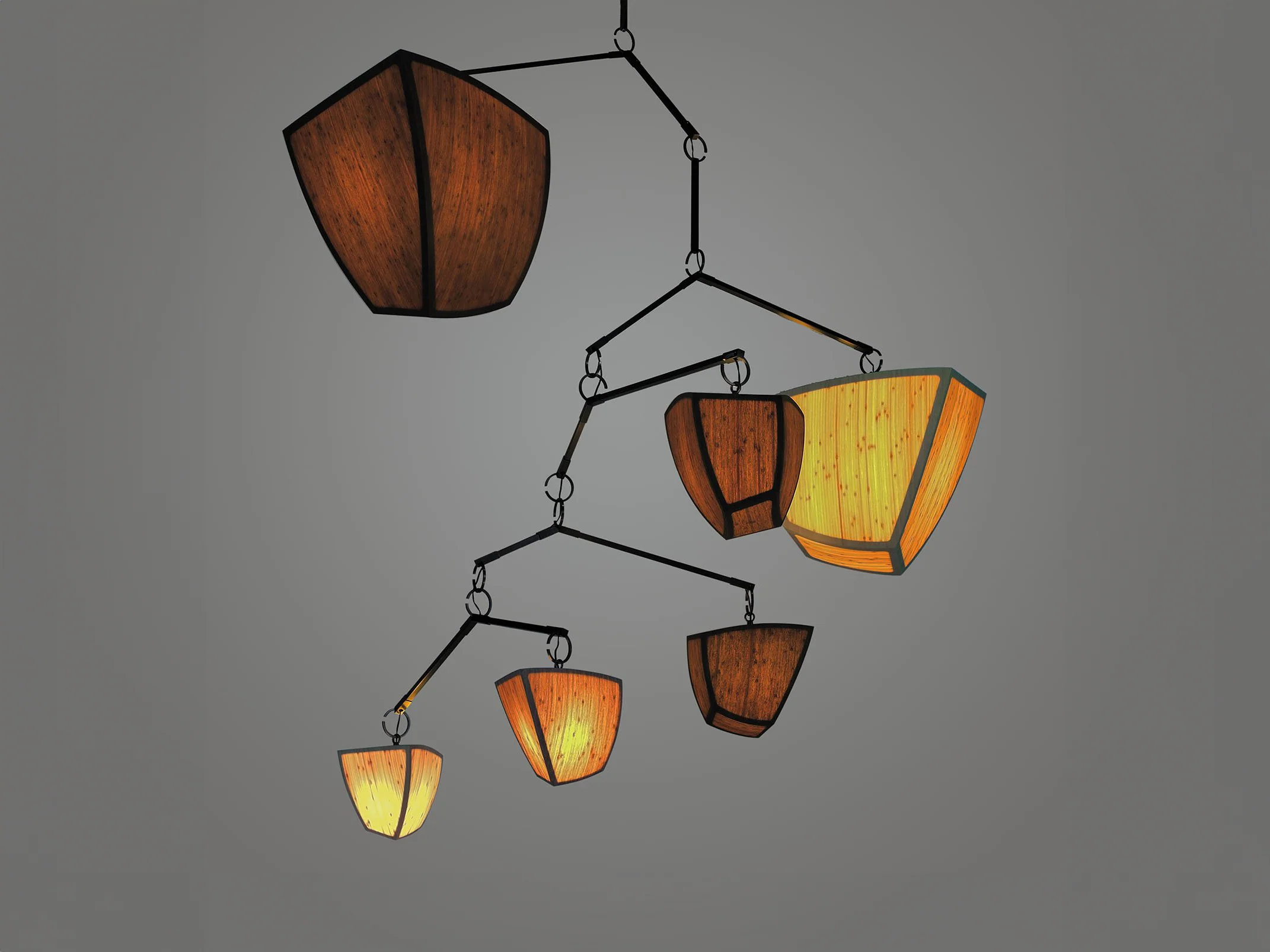 ANDREA CLAIRE STUDIO BAMBOO IVY 6 ABCDFG MOBILE H87โ x L72โ x W65โ