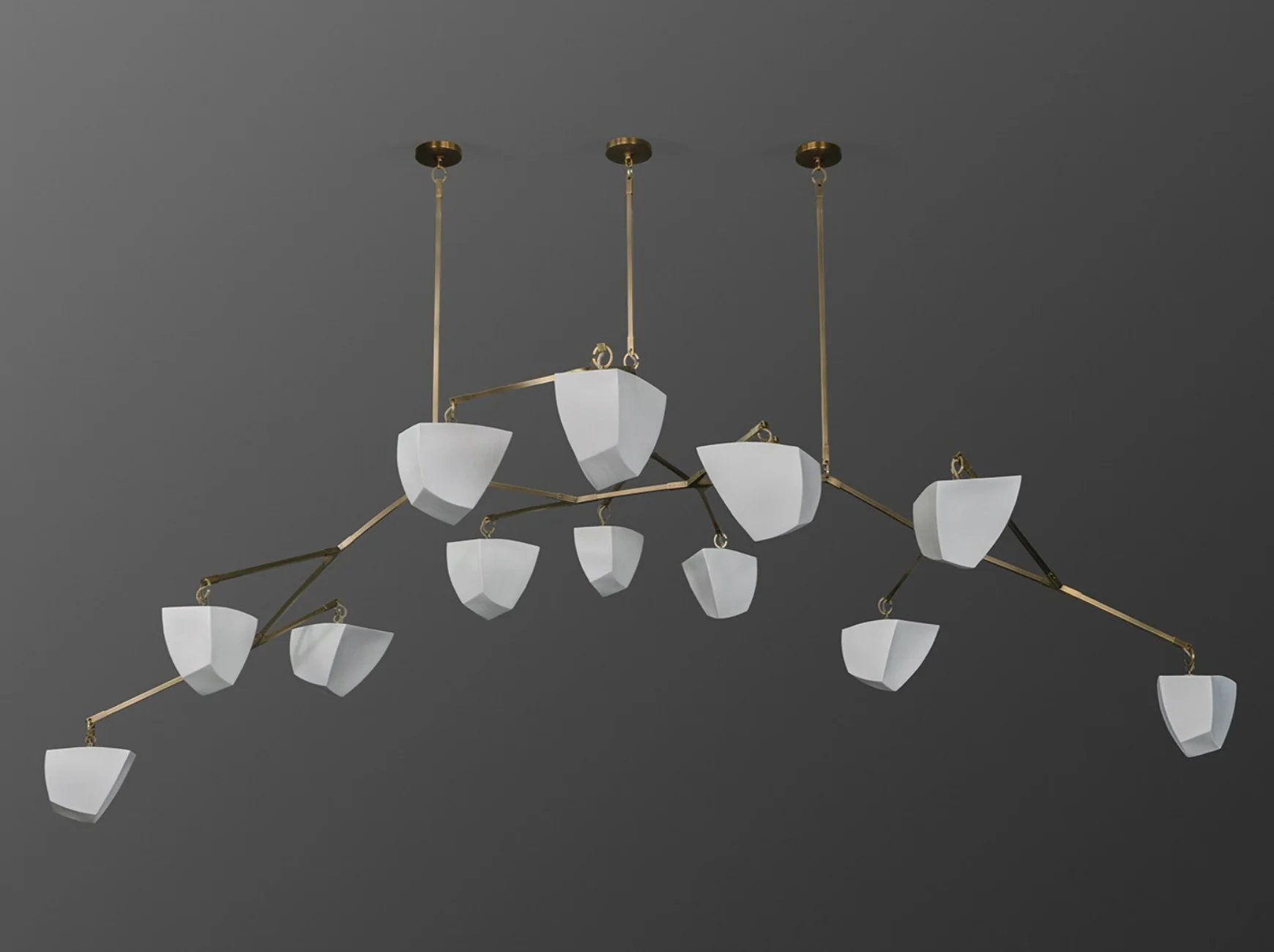 ANDREA CLAIRE STUDIO PORCELAIN CASSIOPEIA 13 3 STEMS H46” x L126” x W75” - Image 2