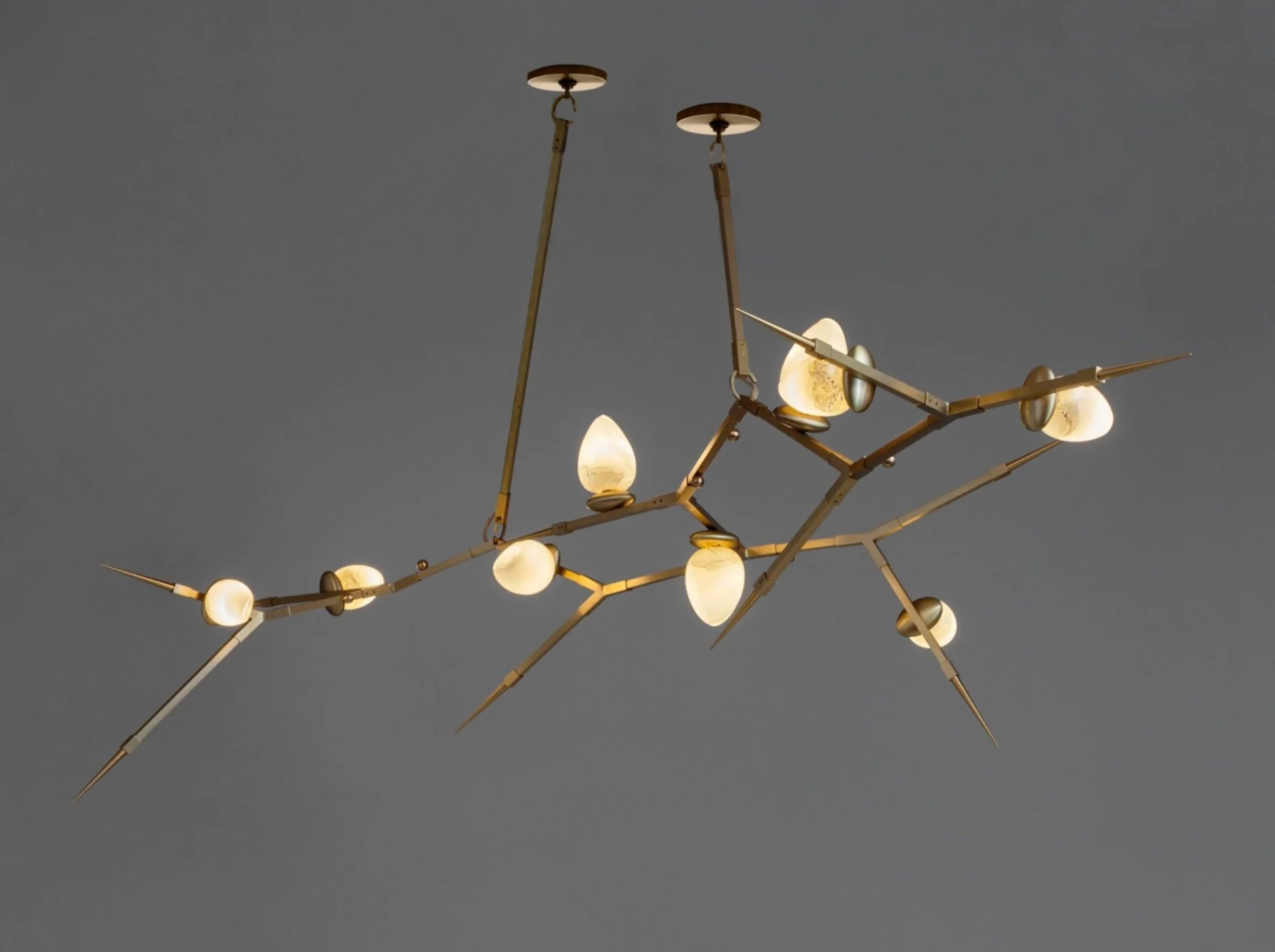 ANDREA CLAIRE STUDIO THORN 100(9) CHANDELIER H29" x L99" x W52"