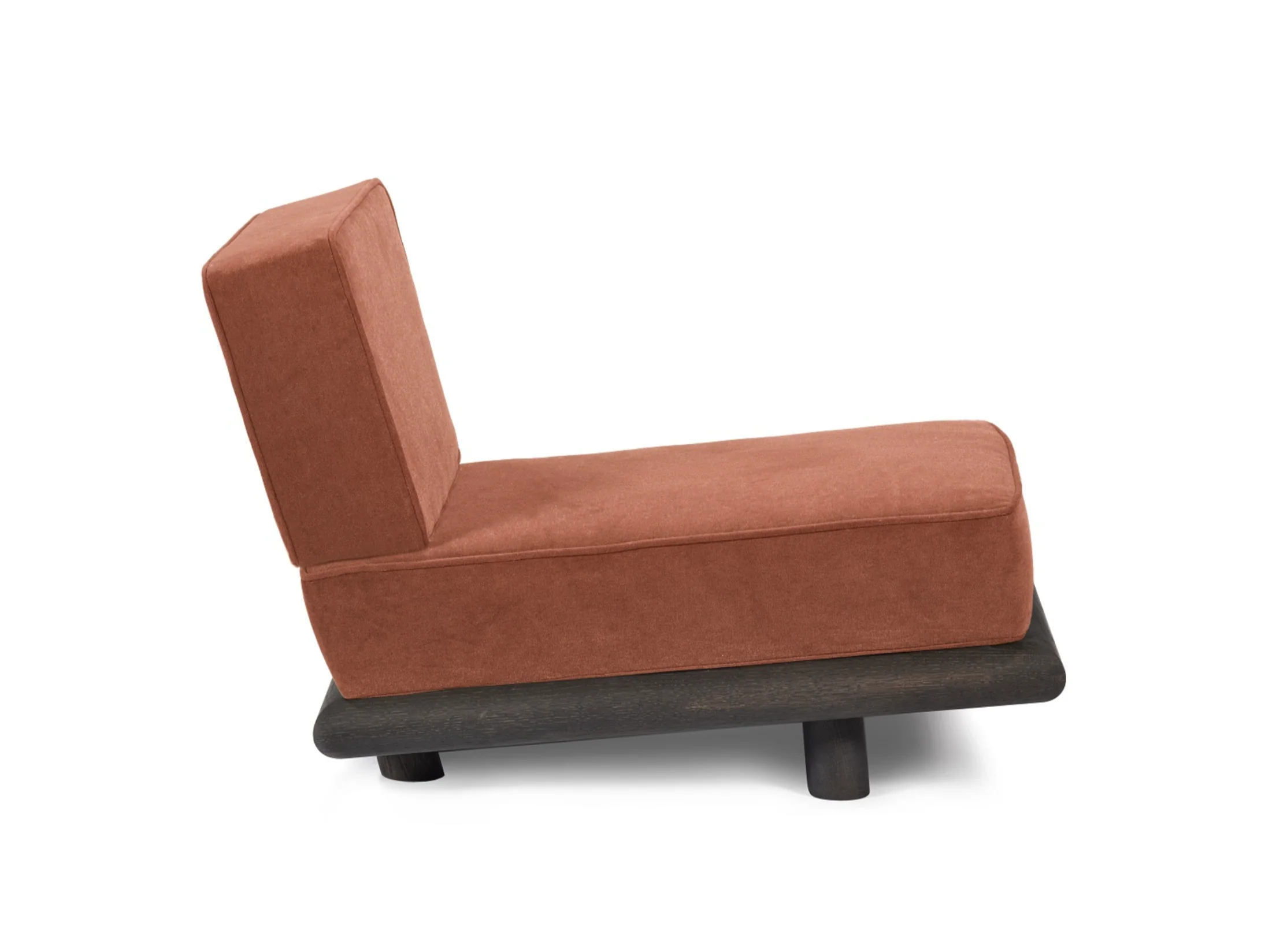 ANN DEMEULEMEESTER ONO 1 CHAIR / ORANGE BROWN W25" x D37" x H29" - Image 3