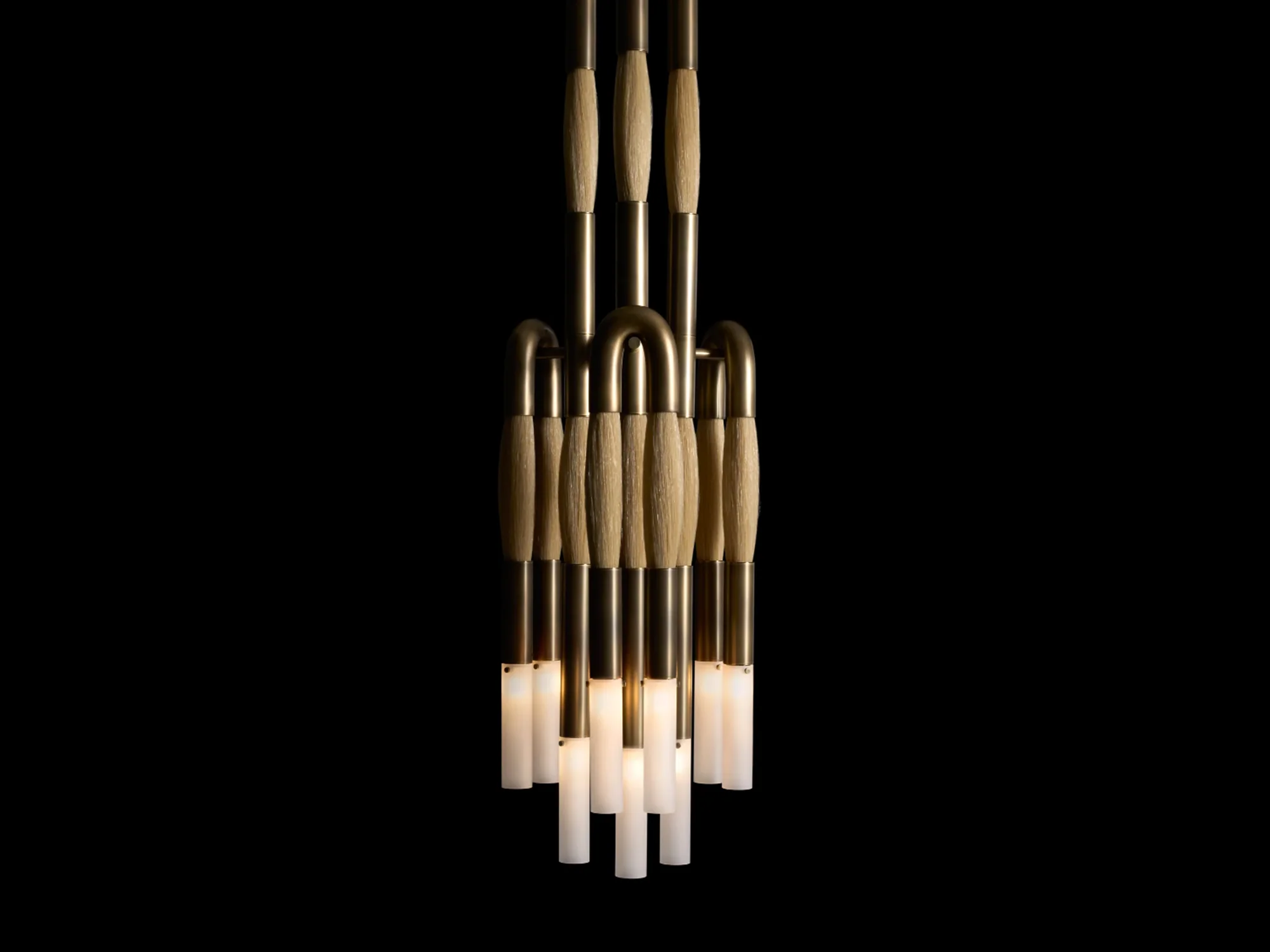 APPARATUS HORSEHAIR 9 PENDANT H51" x Ø17"