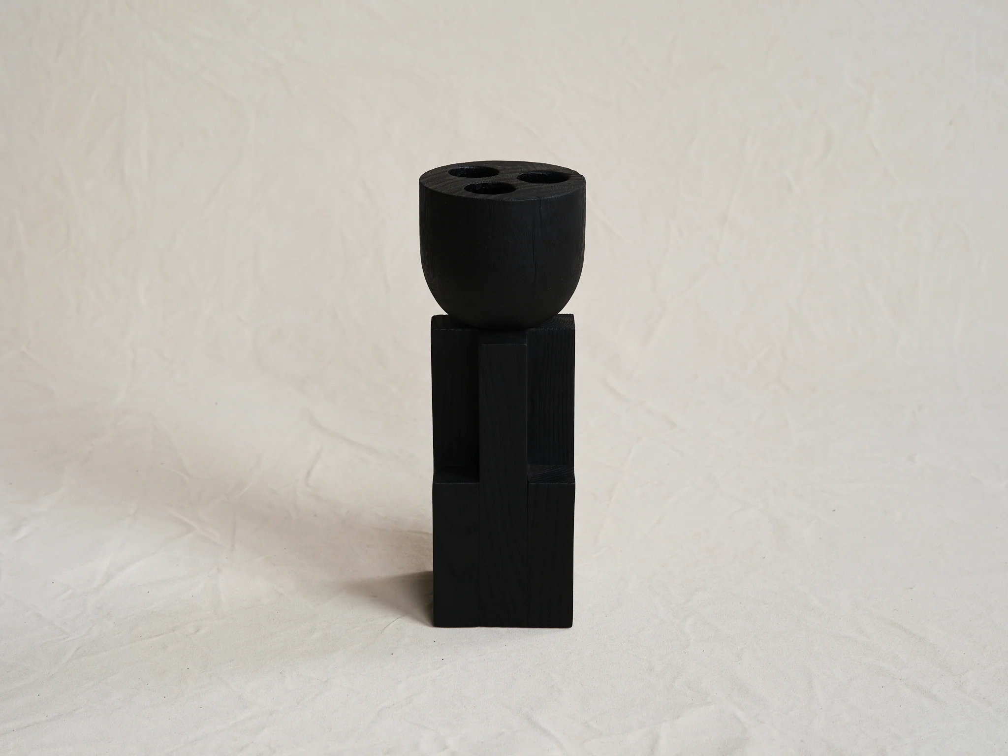 ARNO DECLERCQ GOBLET VASE / BLACK H15.8” x W5.2” x D5.2" - Image 2