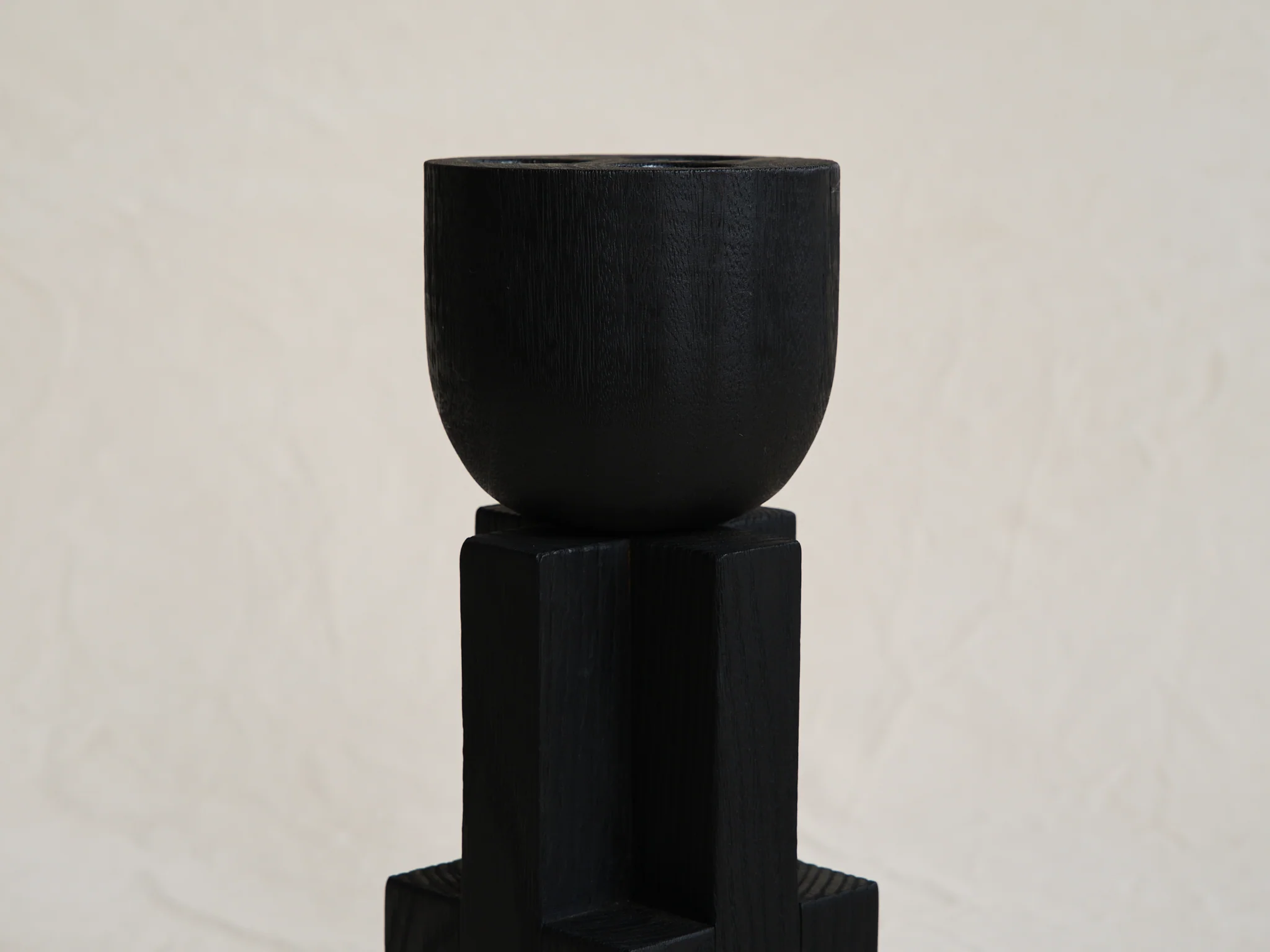 ARNO DECLERCQ GOBLET VASE / BLACK H15.8” x W5.2” x D5.2" - Image 3