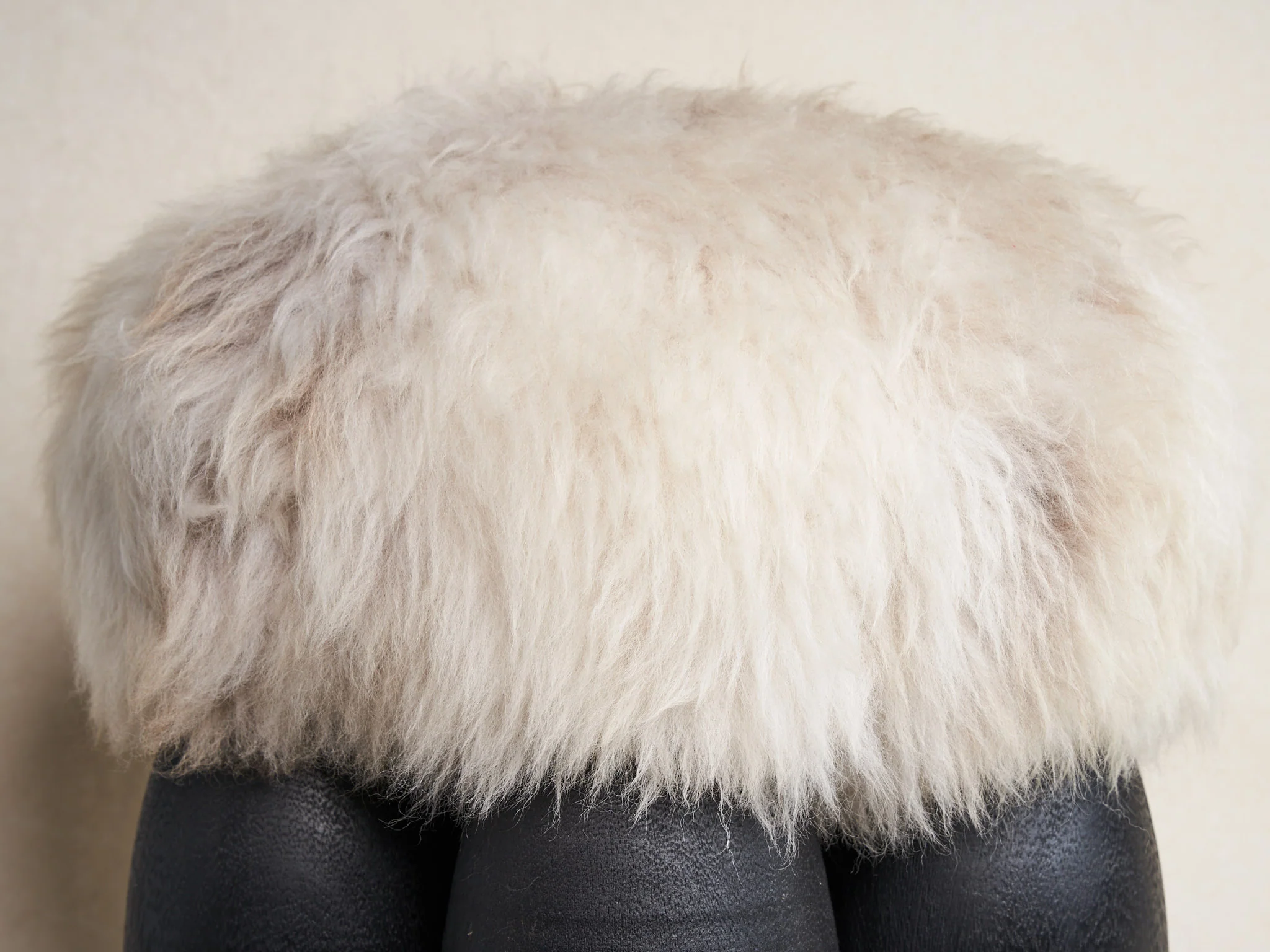 ARNO DECLERCQ SENUFO OTTOMAN Ø17.5" x H16" - Image 6