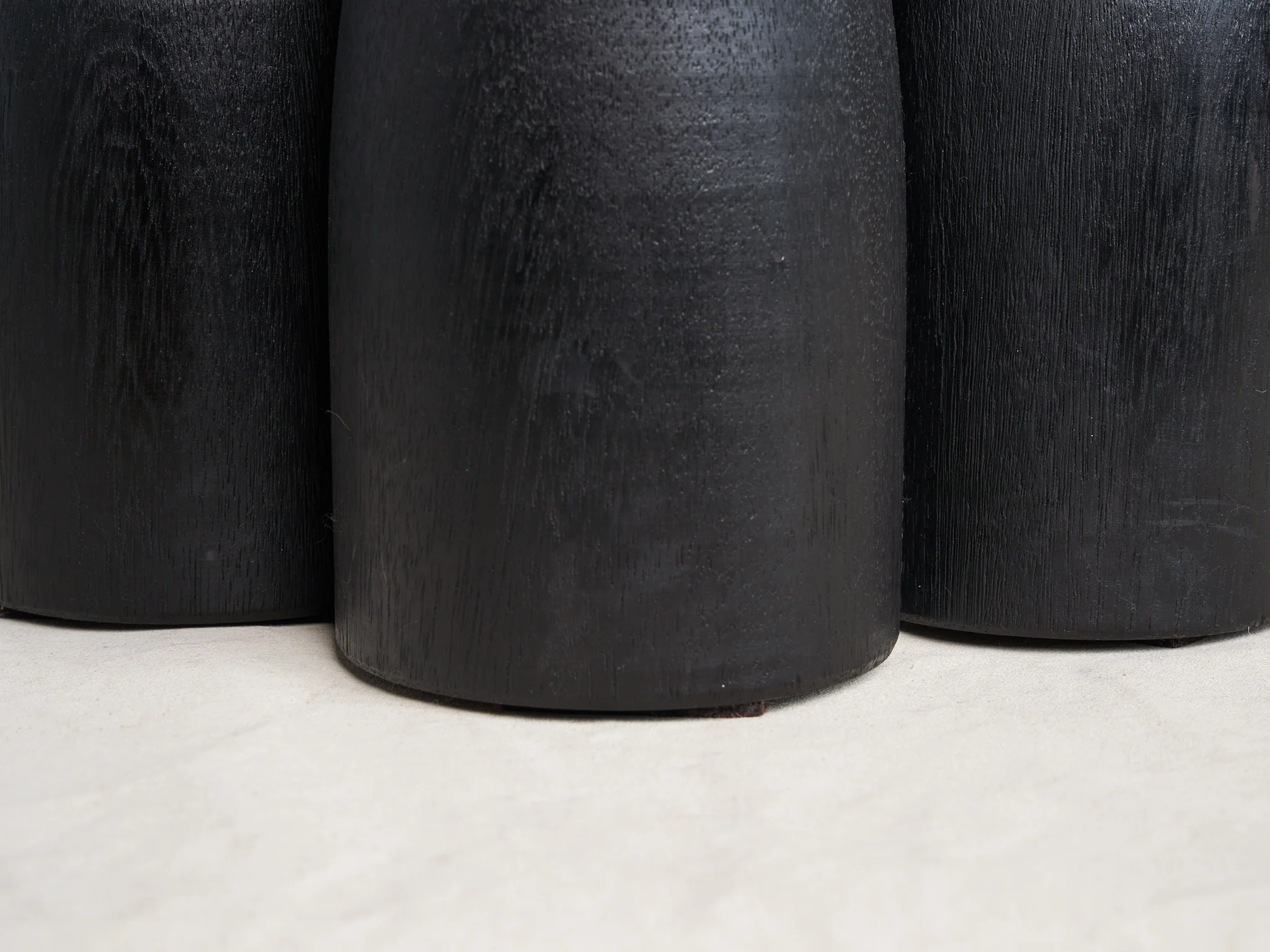 ARNO DECLERCQ SENUFO OTTOMAN Ø17.5" x H16" - Image 8