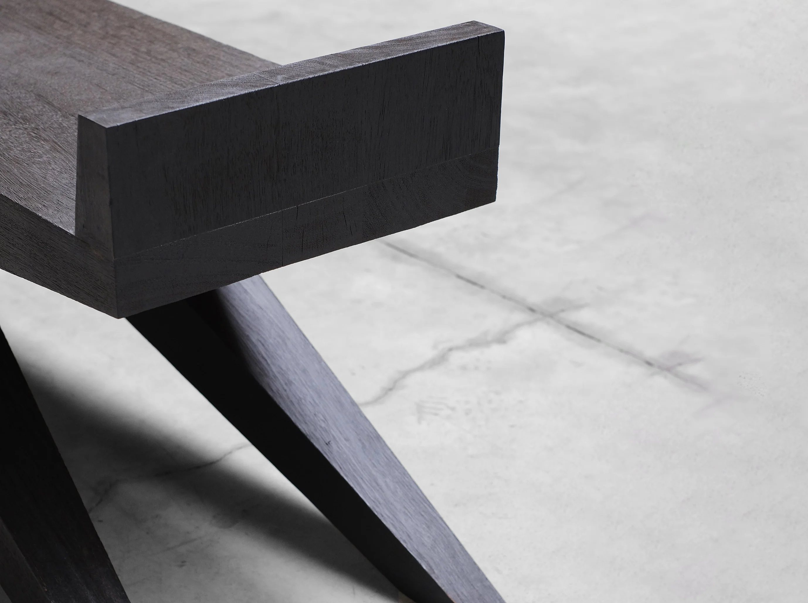 ARNO DECLERCQ V BENCH L71” x D15” x H21.6” x SH17" - Image 3