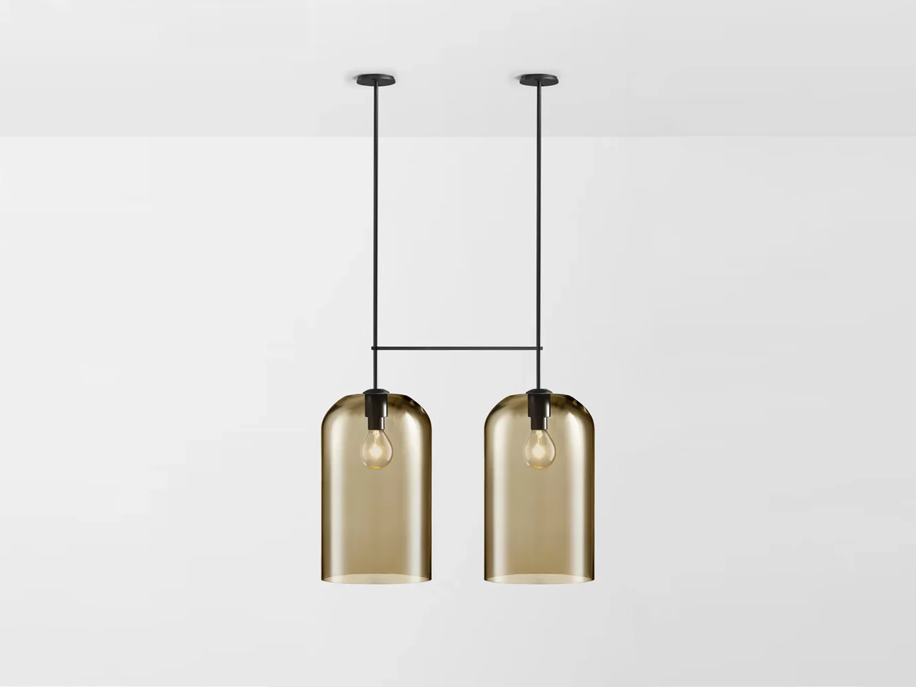 ARTICOLO LUMI EXTRA LARGE DOUBLE PENDANT H56.6" x Ø11.8" - Image 2