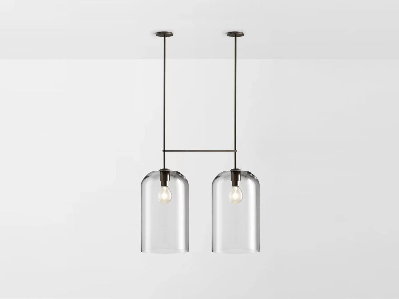 ARTICOLO LUMI EXTRA LARGE DOUBLE PENDANT H56.6" x Ø11.8" - Image 8