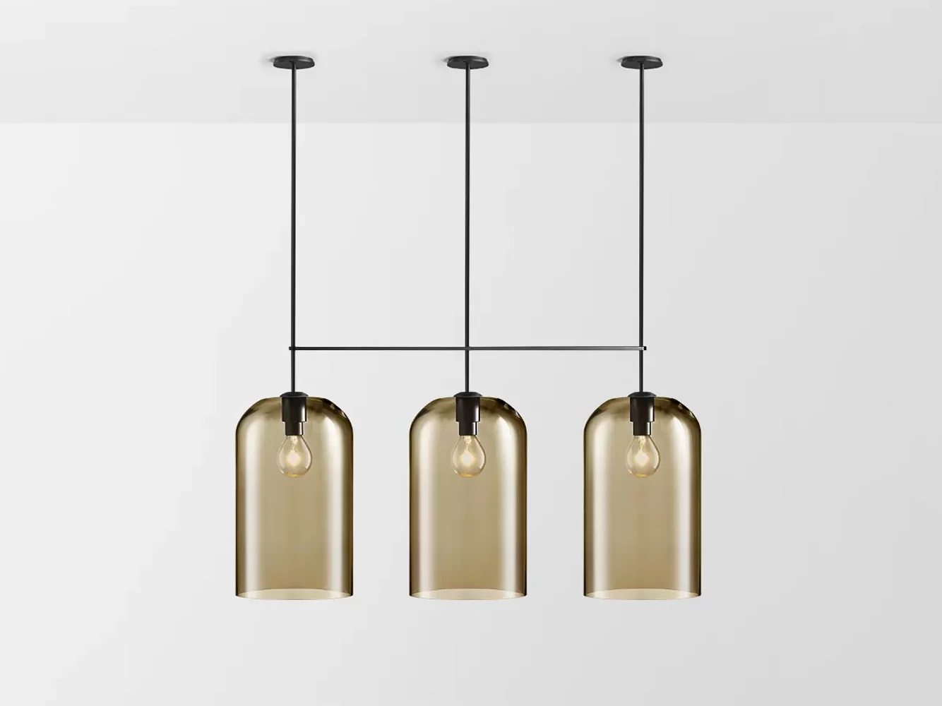 ARTICOLO LUMI EXTRA LARGE TRIPLE PENDANT H56.6" x Ø11.8" - Image 2
