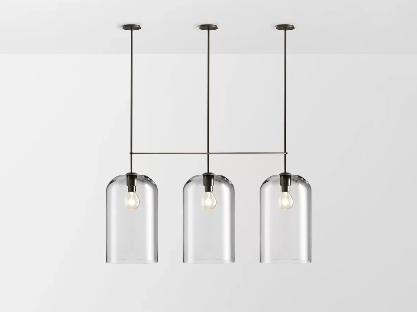 ARTICOLO LUMI EXTRA LARGE TRIPLE PENDANT H56.6" x Ø11.8" - Image 9