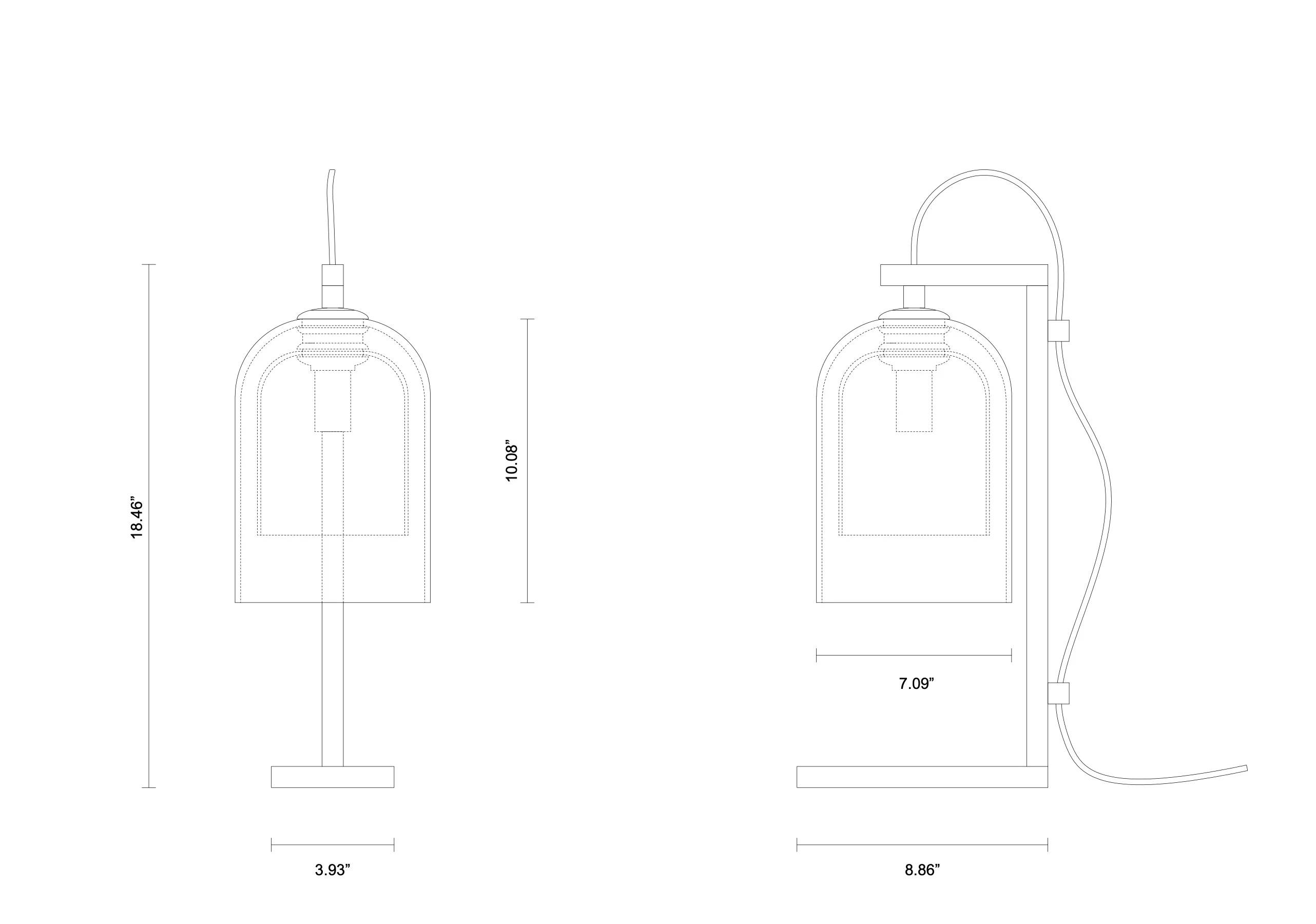 ARTICOLO LUMI TABLE LAMP H18.46” x D8.85” - Image 6