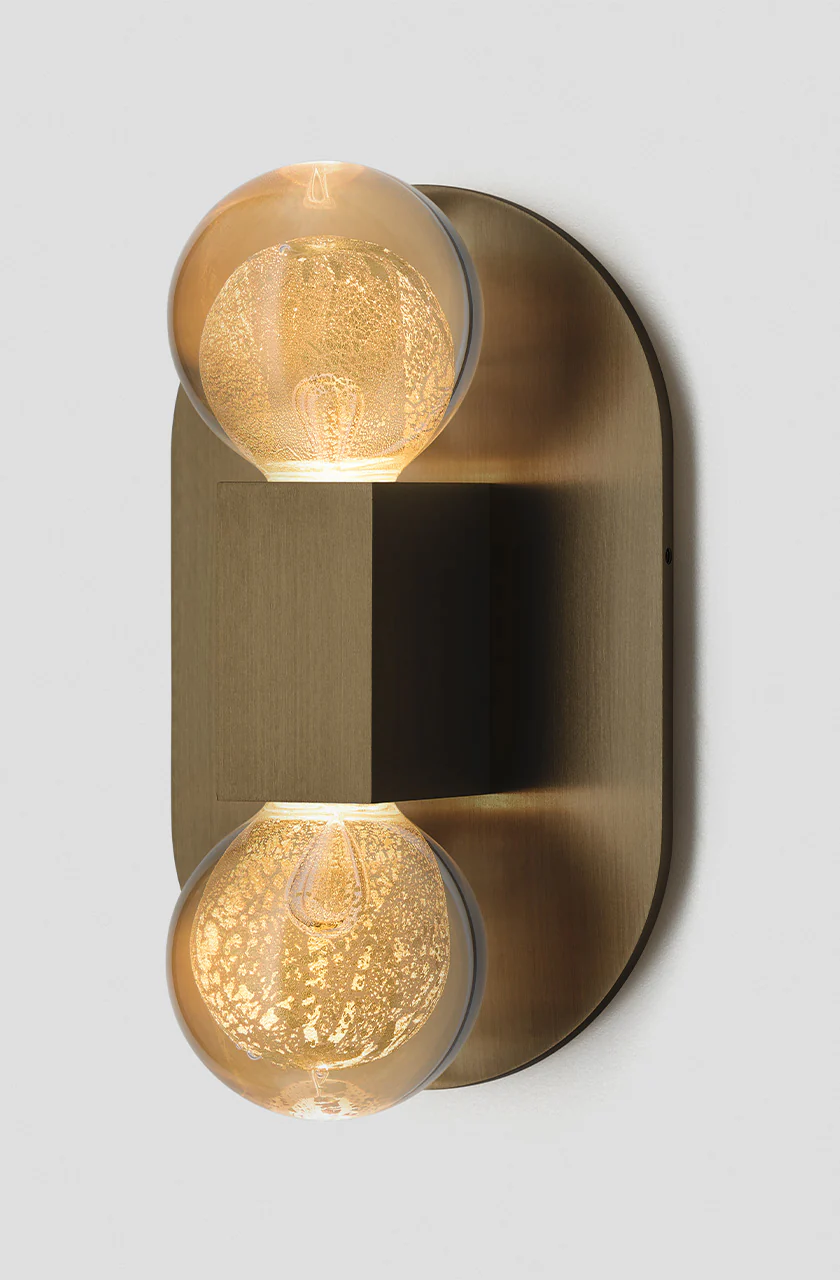 ARTICOLO ORO DOUBLE WALL SCONCE H8.46" - Image 2