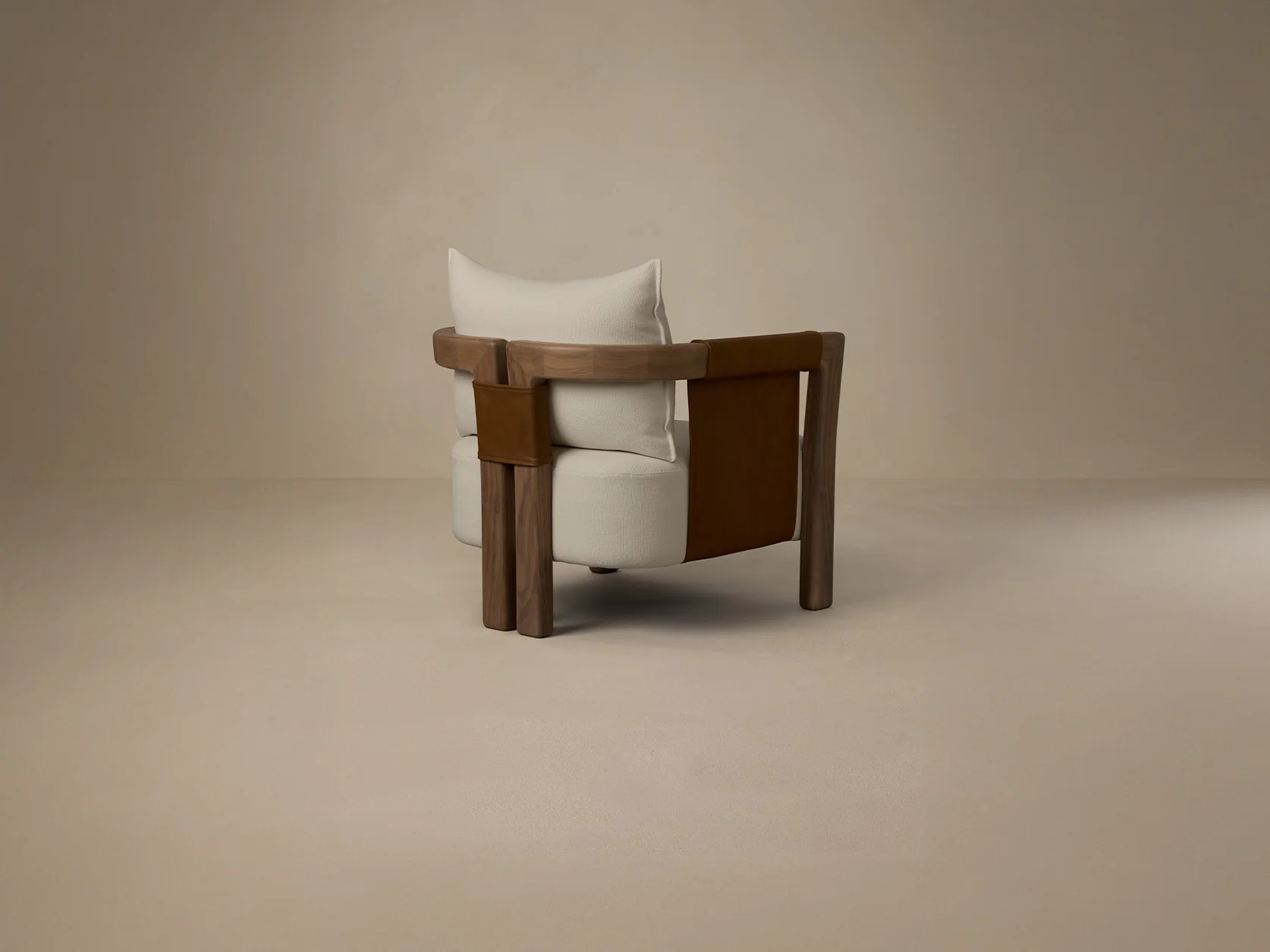 ARTICOLO SADDLE ARMCHAIR W29.9" x D32" x H27" - Image 2