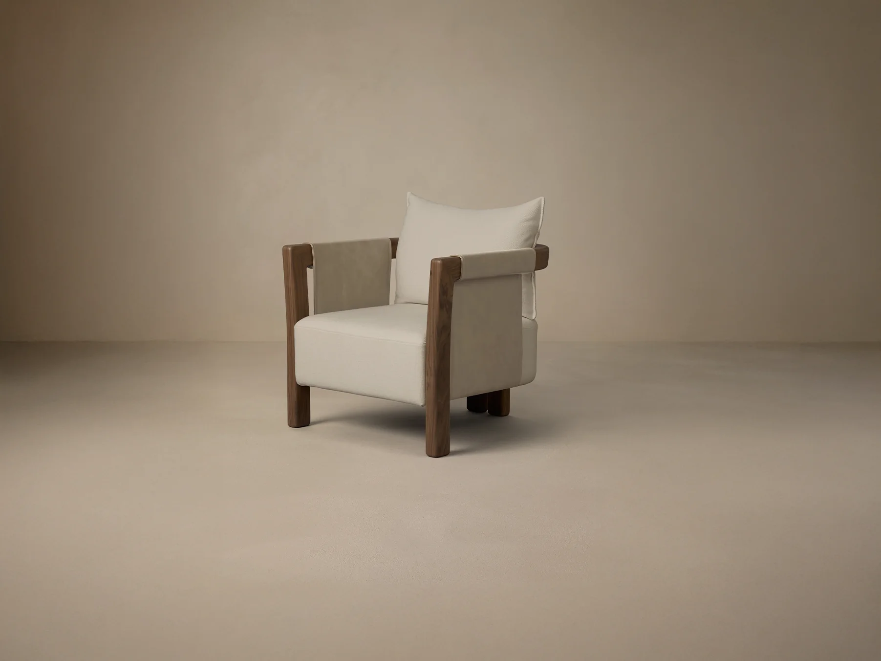 ARTICOLO SADDLE ARMCHAIR W29.9" x D32" x H27" - Image 3