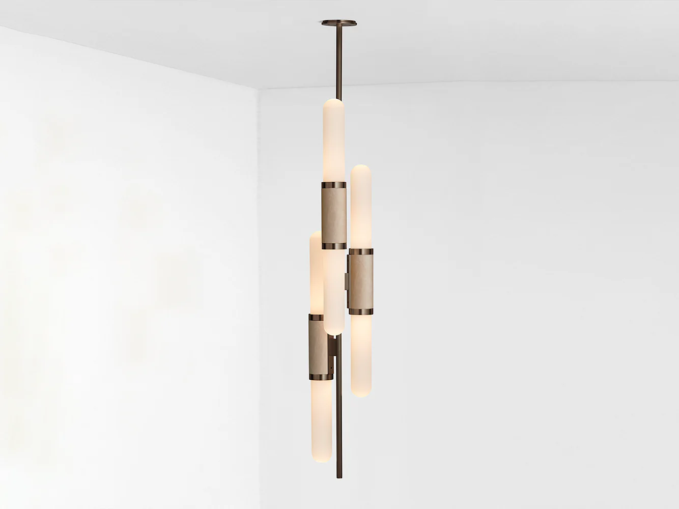 ARTICOLO SCANDAL STAGGERED PENDANT H60" x Ă7.67" - Image 4