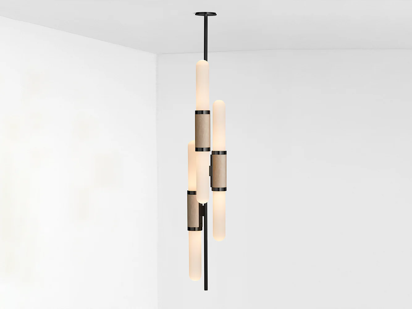 ARTICOLO SCANDAL STAGGERED PENDANT H60" x Ă7.67" - Image 5