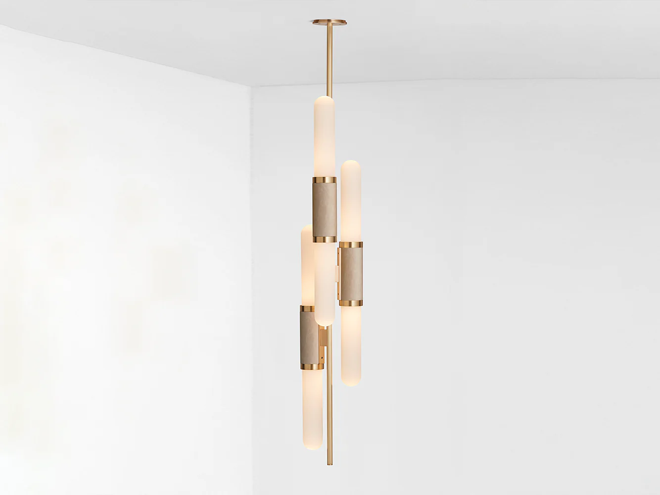 ARTICOLO SCANDAL STAGGERED PENDANT H60" x Ă7.67" - Image 6