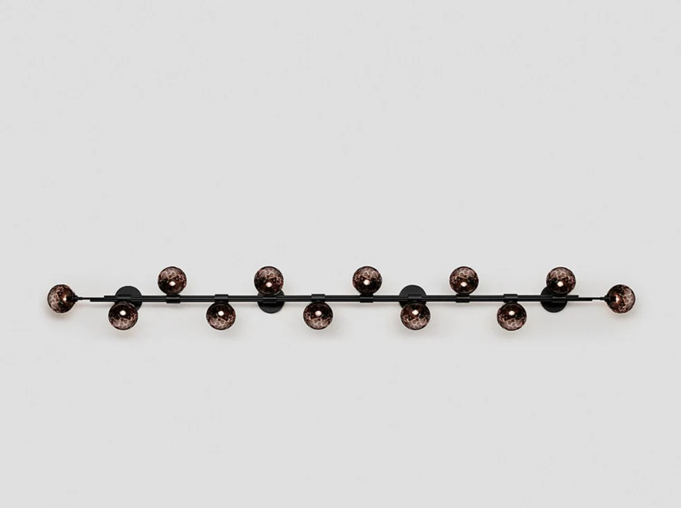 ARTICOLO TRILOGY HORIZONTAL 12 BALL WALL SCONCE W98.4" x H11" - Image 11