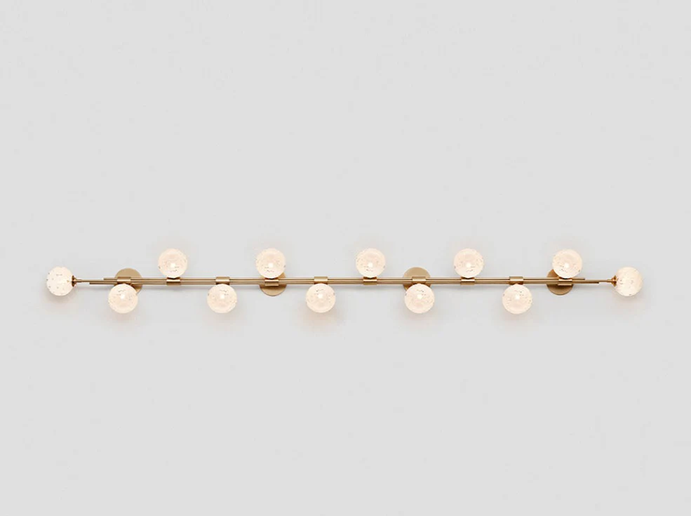 ARTICOLO TRILOGY HORIZONTAL 12 BALL WALL SCONCE W98.4" x H11" - Image 3