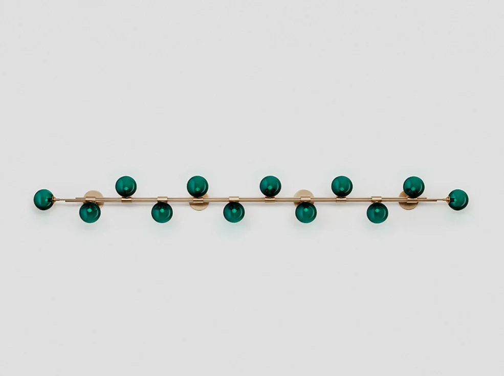 ARTICOLO TRILOGY HORIZONTAL 12 BALL WALL SCONCE W98.4" x H11" - Image 4