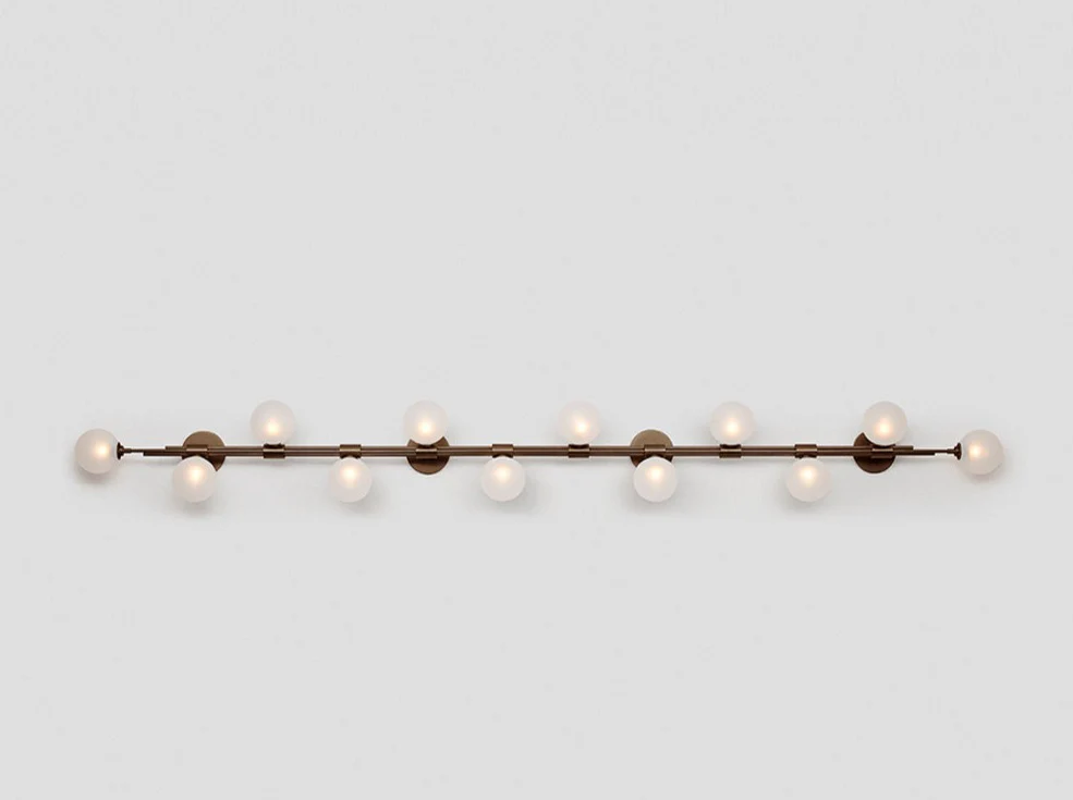 ARTICOLO TRILOGY HORIZONTAL 12 BALL WALL SCONCE W98.4" x H11" - Image 8