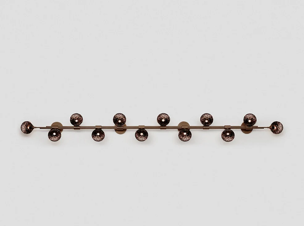 ARTICOLO TRILOGY HORIZONTAL 12 BALL WALL SCONCE W98.4" x H11" - Image 9