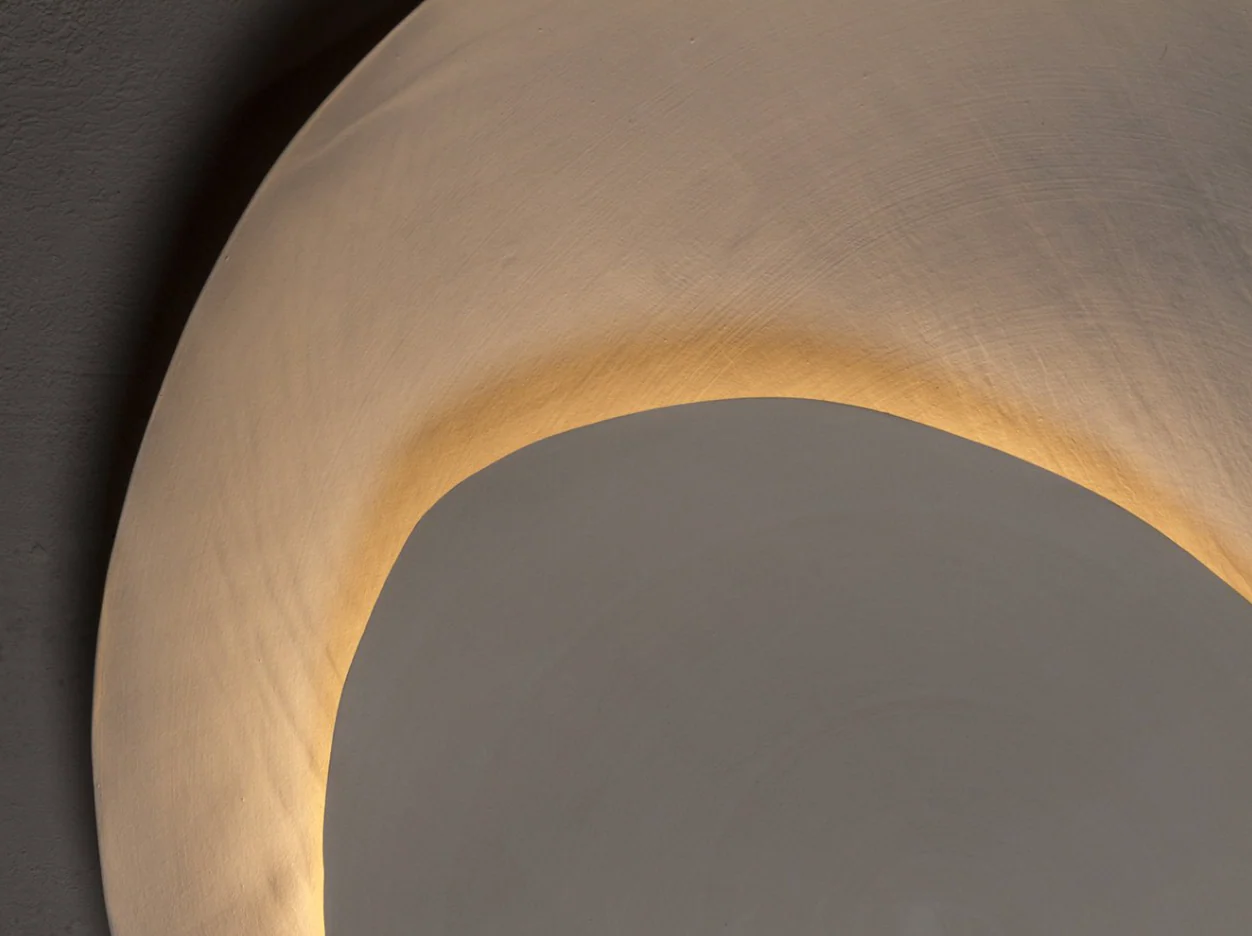 ASH DESIGN ECLIPSE LARGE SCONCE / SILK NO.31 Ø22.4" - Image 3