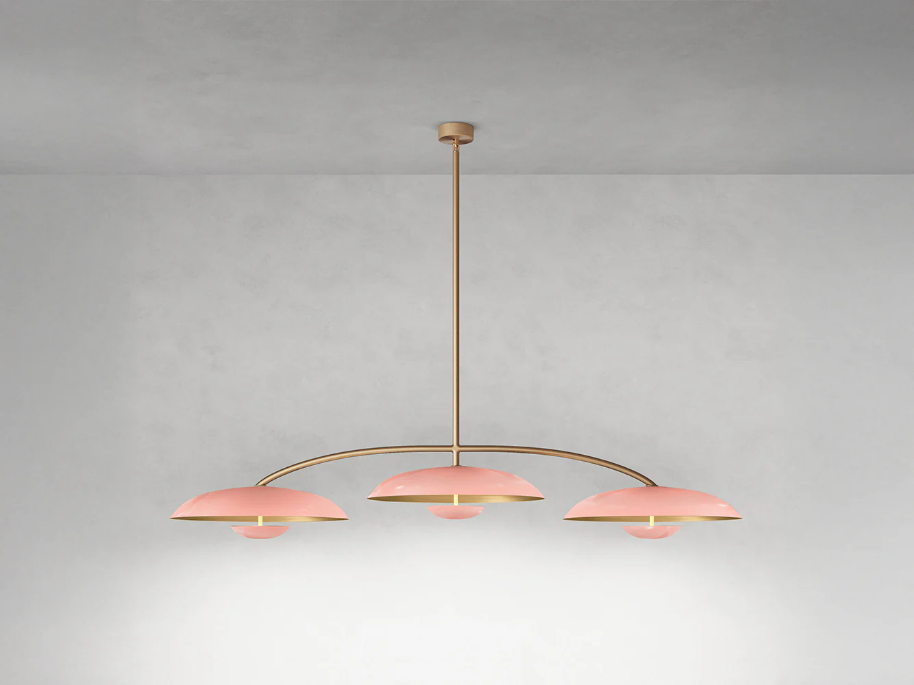 ATELIER001 COSMIC ORBIT TRIO PENDANT / ROSE