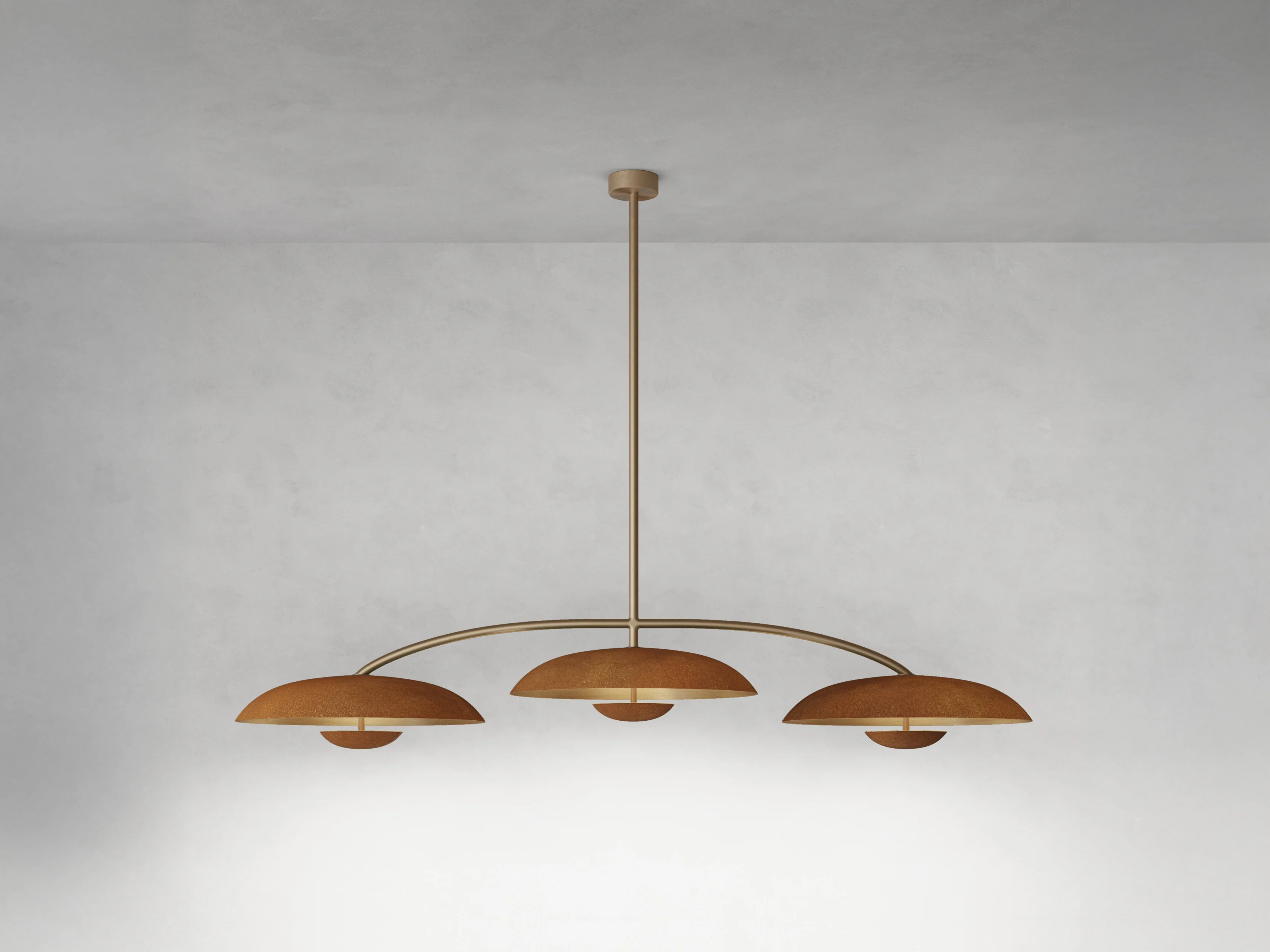 ATELIER001 COSMIC ORBIT TRIO PENDANT / RUST
