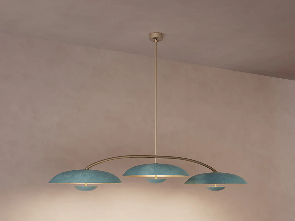 ATELIER001 COSMIC ORBIT TRIO PENDANT / VERDIGRIS - Image 2