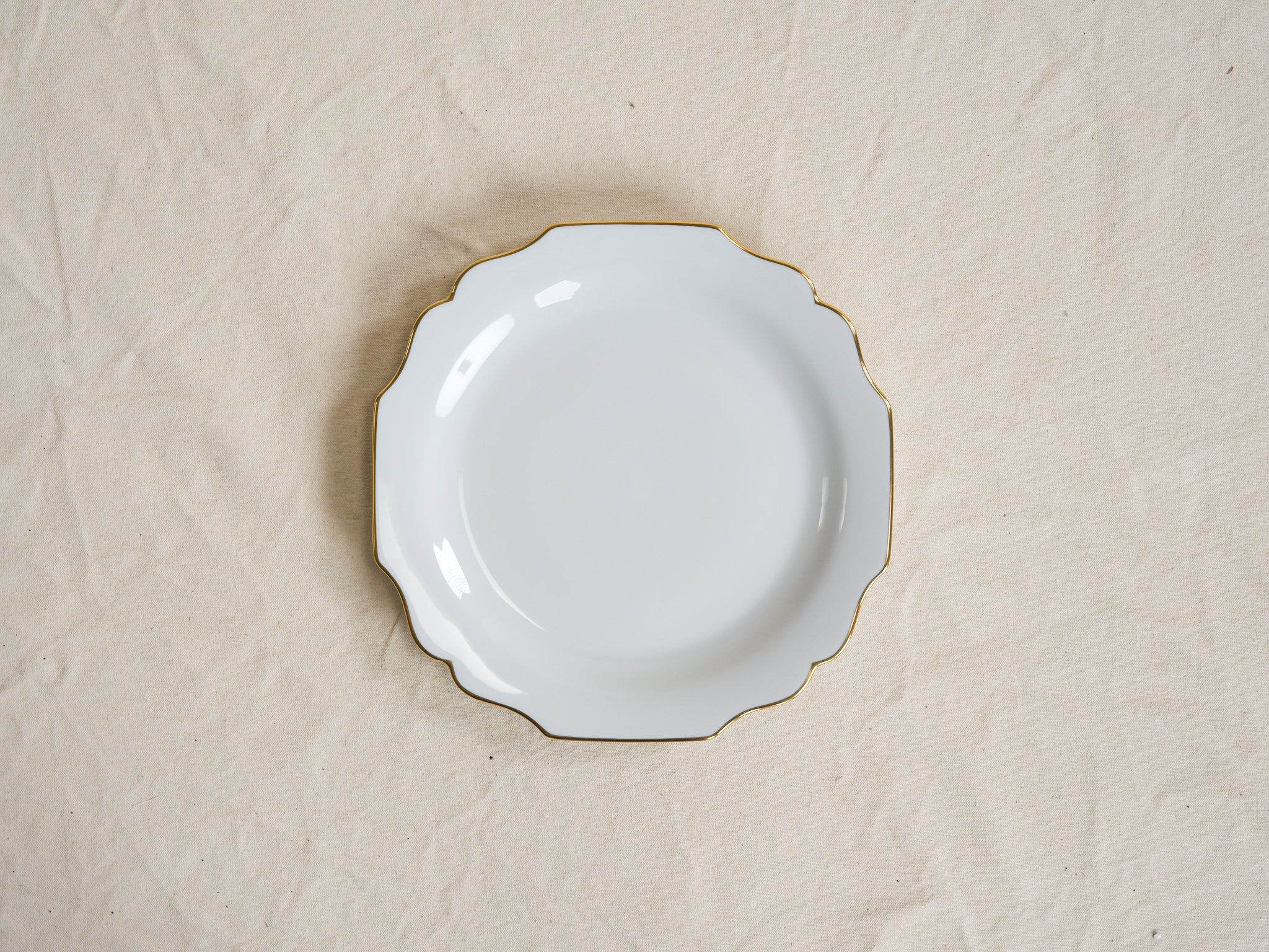AUGARTEN BELVEDERE GOLD RIM DINNER PLATE Ø10.6"
