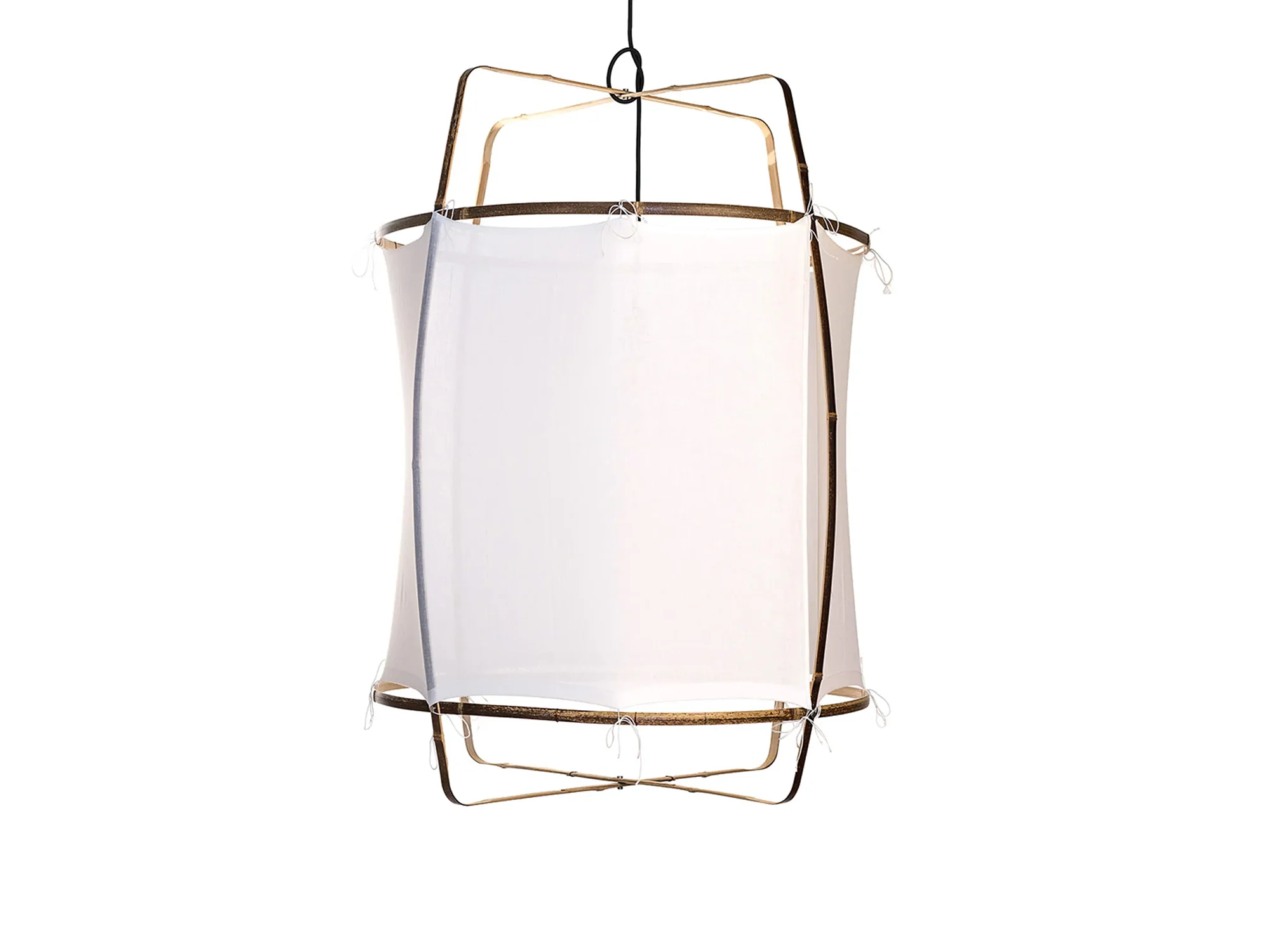 AY ILLUMINATE Z1 BLACK BAMBOO / COTTON WHITE PENDANT Ø26.5" X  H37.75”