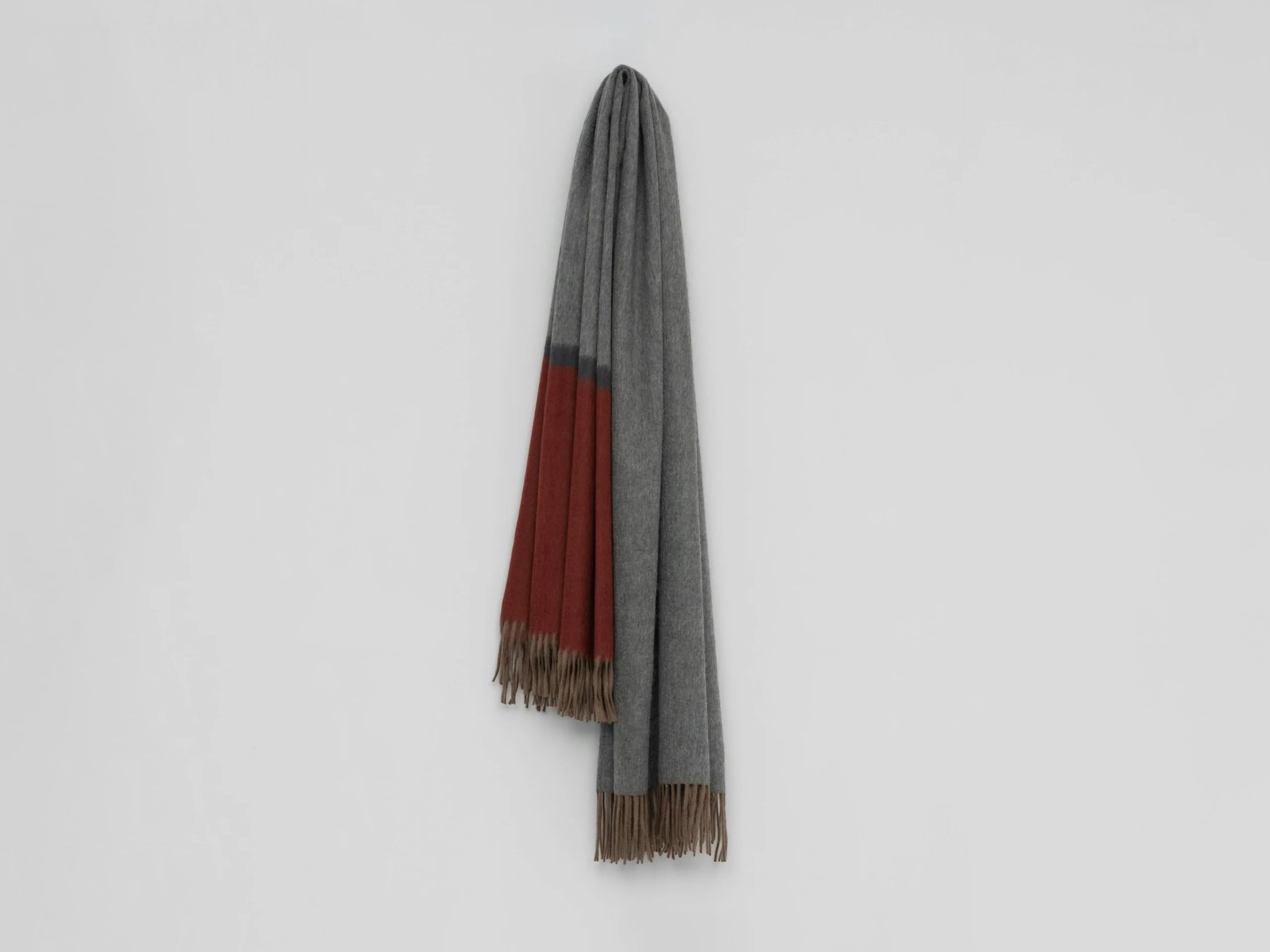 BEGG X CO ARRAN BORDERLAND THROW / DERBY BRICK 58" x 72" - Image 4