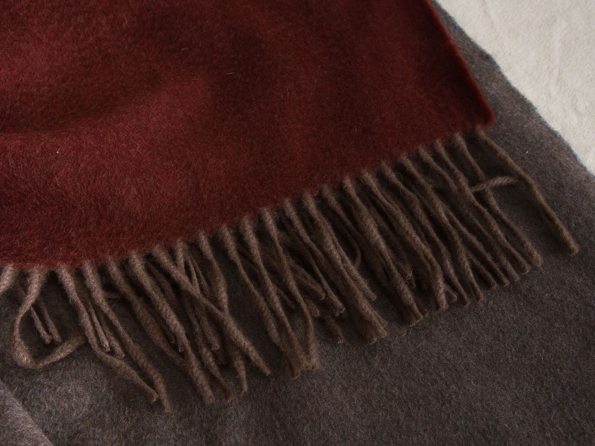 BEGG X CO ARRAN BORDERLAND THROW / DERBY BRICK 58" x 72" - Image 6