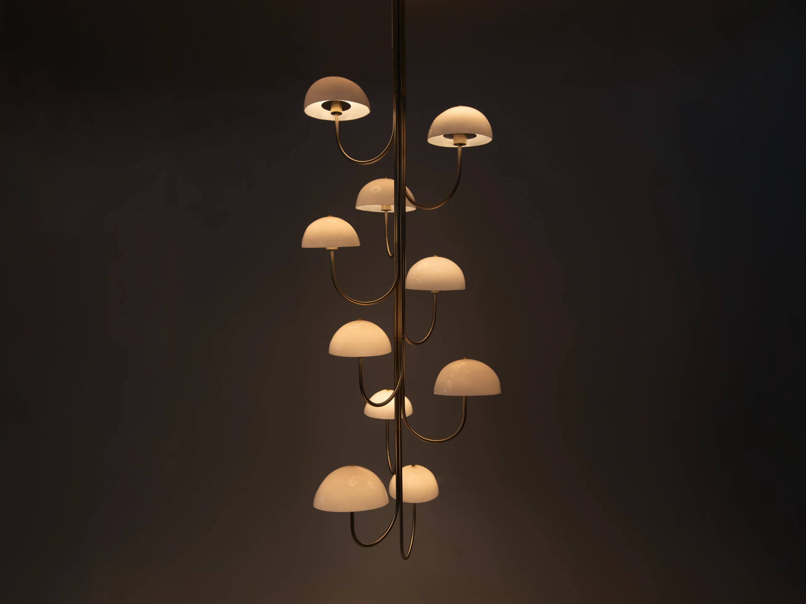 BEN & AJA BLANC WILLA CHANDELIER 10 LIGHT VERTICAL W31" x D31" x H81" - Image 2
