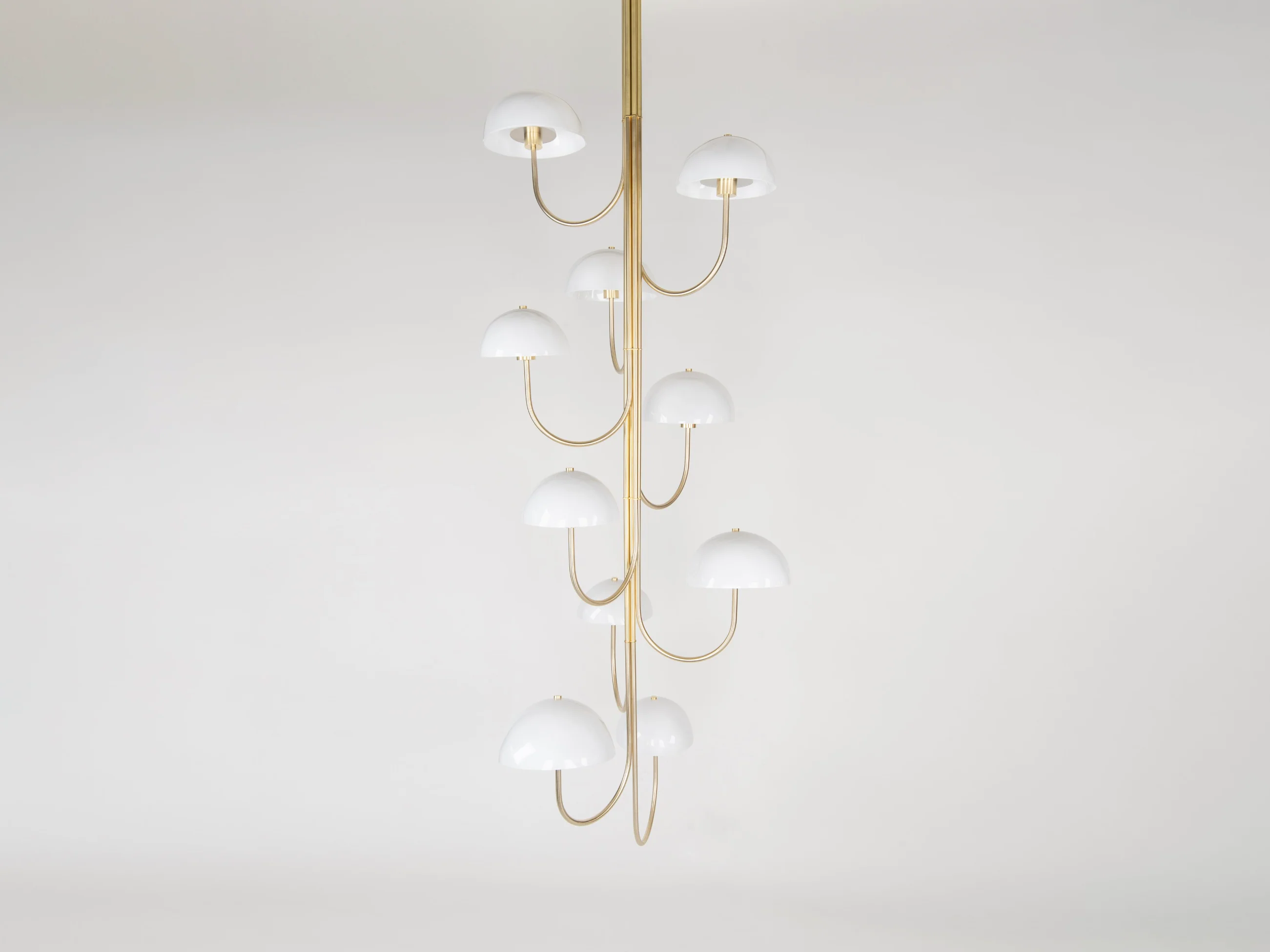 BEN & AJA BLANC WILLA CHANDELIER 10 LIGHT VERTICAL W31" x D31" x H81" - Image 3