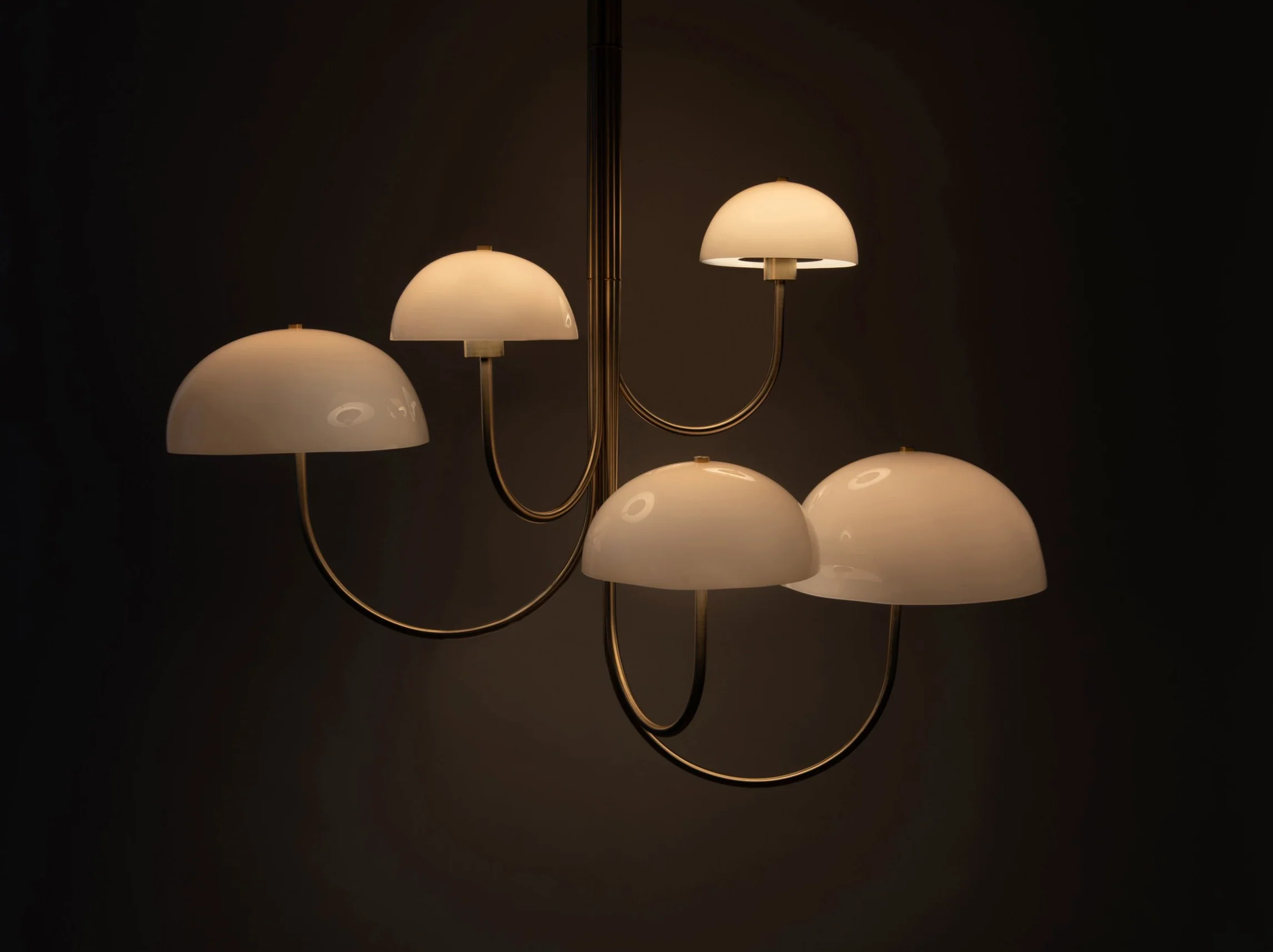 BEN & AJA BLANC WILLA CHANDELIER 5 LIGHT L44" x W30" x H30" - Image 2