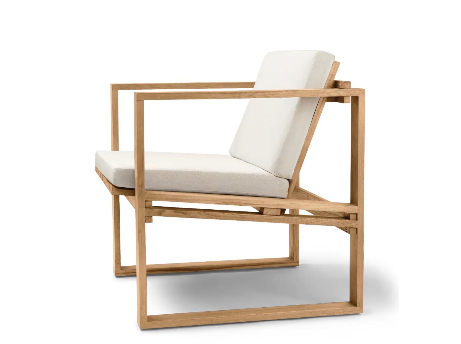 CARL HANSEN BODIL KJAER BK11 OUTDOOR TEAK LOUNGE CHAIR - 27.8 X 28.5" - Image 3