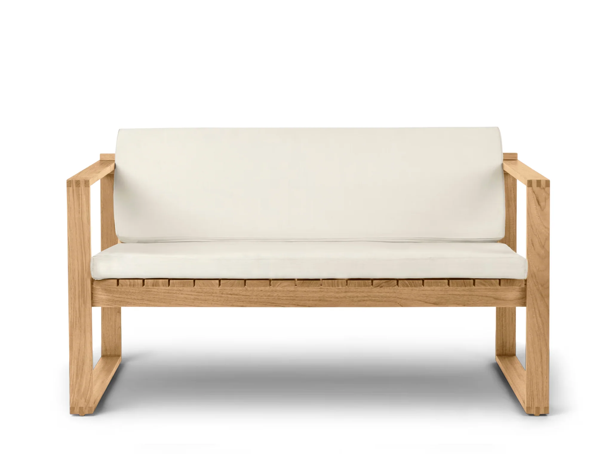 CARL HANSEN BODIL KJAER BK12 OUTDOOR TEAK SOFA - W52.2" x D28.5" x H29.3" - Image 3