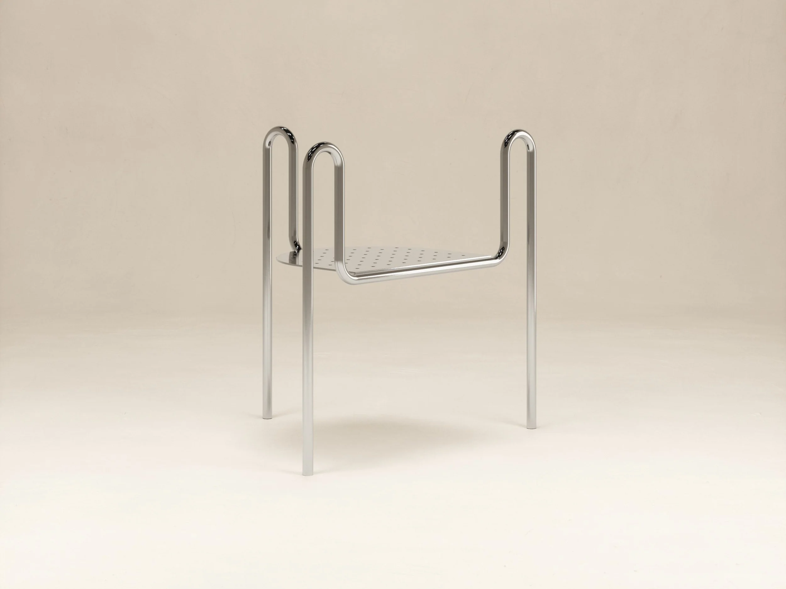 BOON_EDITIONS STEFANO GIACOMELLO LA CHAISE / METAL H29.9" x L31.2" x D23.4" - Image 2