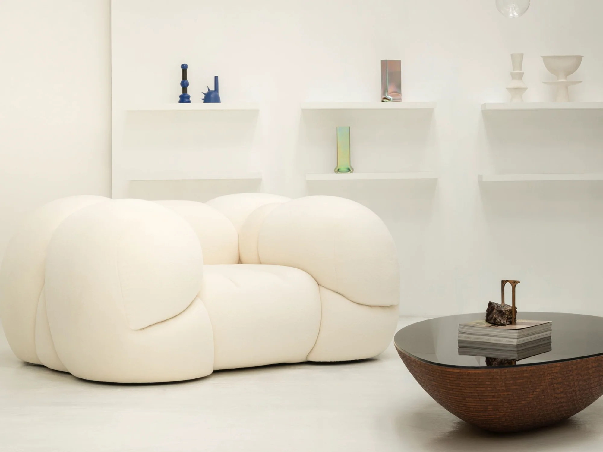 BOON_EDITIONS STEFANO GIACOMELLO LA POLTRONA ARMCHAIR H30.9" x L69.5" x D51" - Image 4