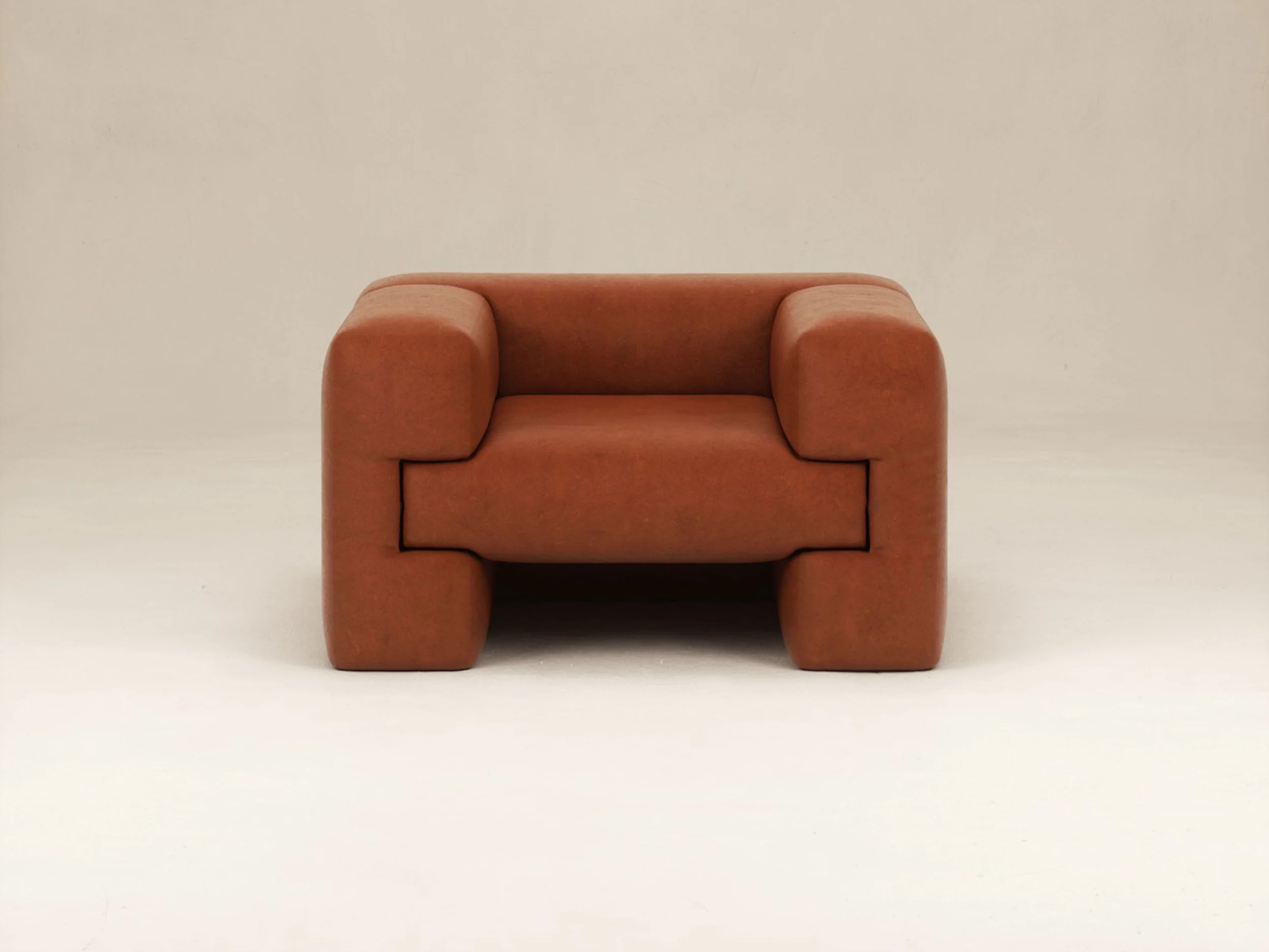 BOON_EDITIONS STEFANO GIACOMELLO LE FAUTEUIL ARMCHAIR H25.1" x L45.2" x D38.1" - Image 2