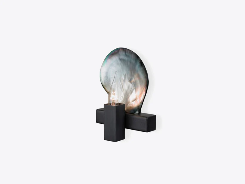 POUENAT THOMAS BOOG BORA BORA SCONCE #46 BLK H7" x D2.5" x W5"