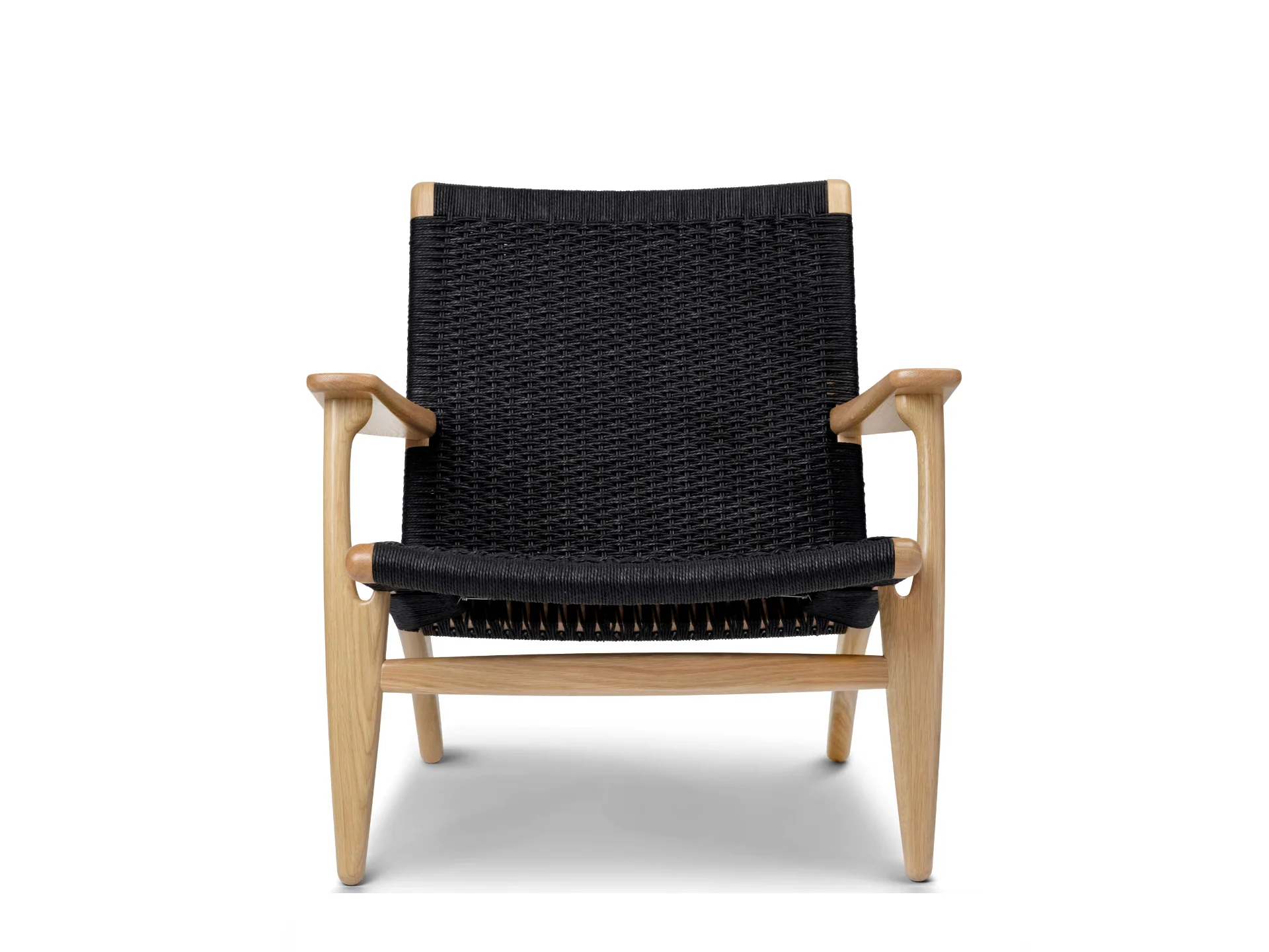CARL HANSEN HANS J. WEGNER CH25 LOUNGE CHAIR H28.7" x W27.9" x D28.7" x SH13.7" - Image 2