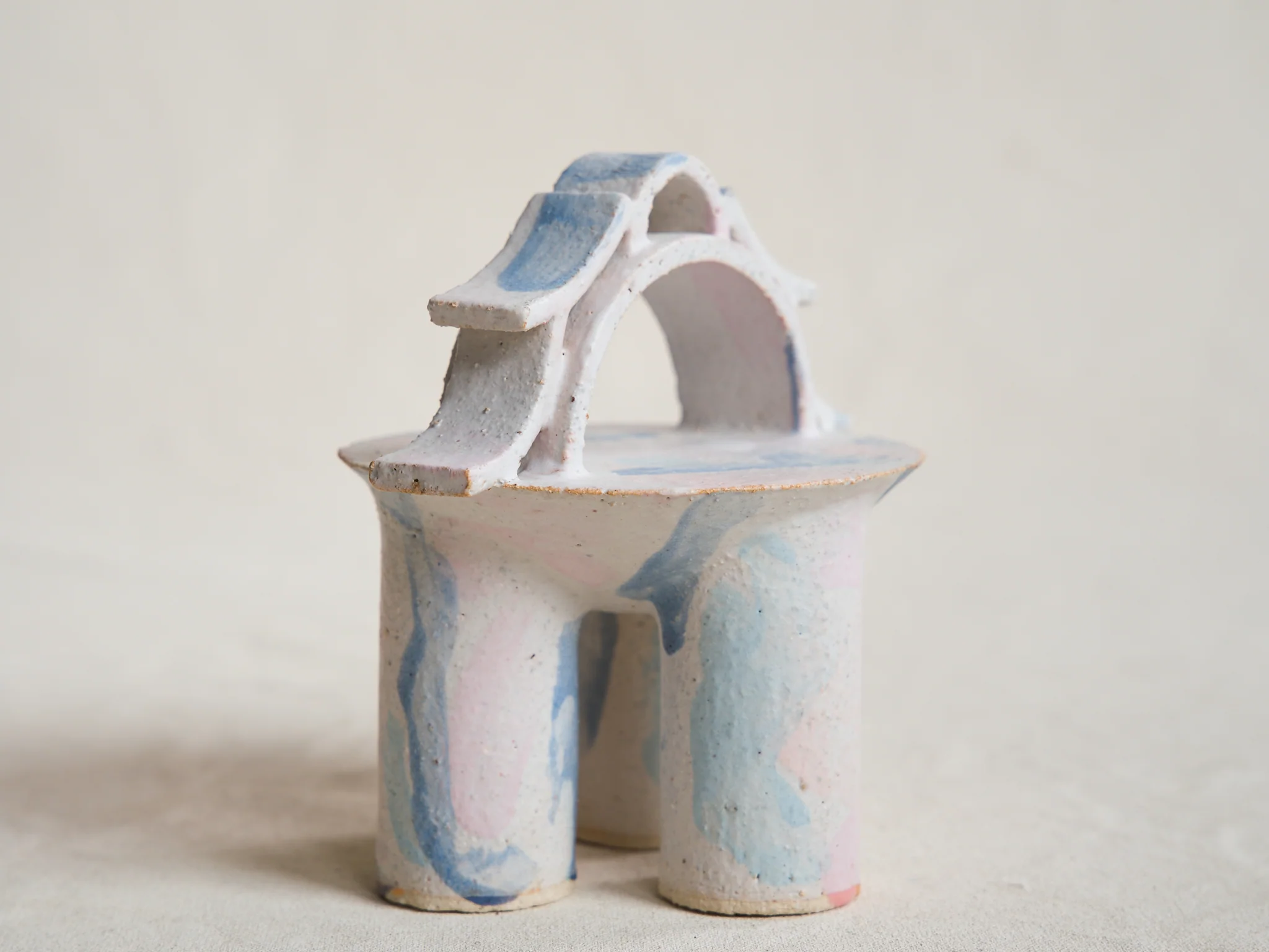 CATHERINE DIX PETIT TEMPLE SCULPTURE NO.13 H6" x Ø5" - Image 4